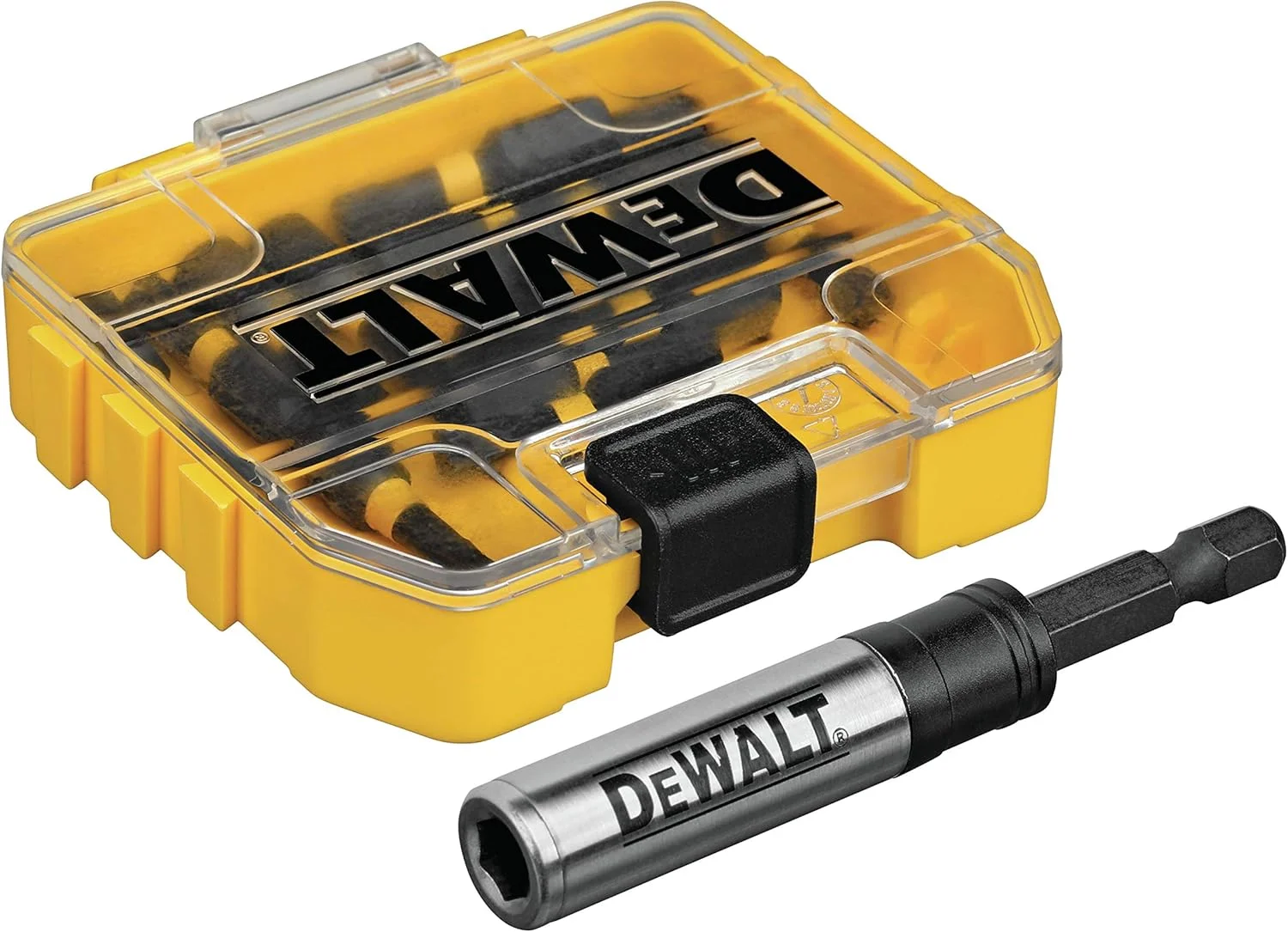 مجموعه سری پیچ گوشتی ضربه ای DEWALT FlexTorq، ستاره ای (Torx)، 1/4 اینچ در 1 اینچ، 15 عددی (DWA3HLD1TX25-15)