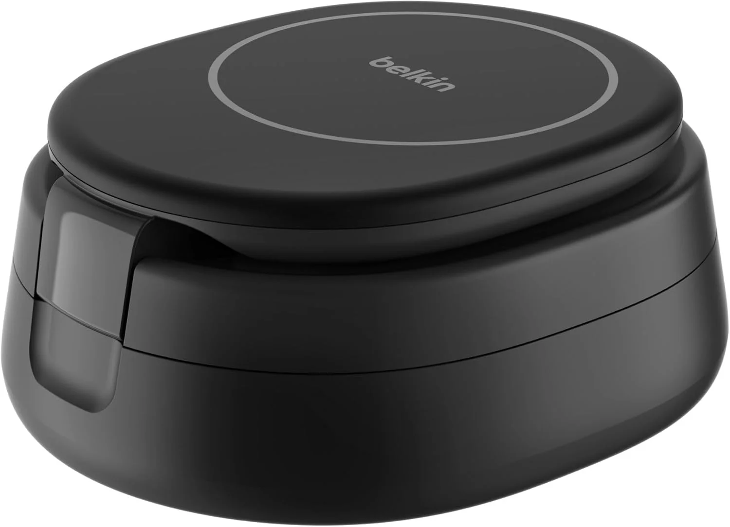 پایه شارژ بی‌سیم تاشو 3 در 1 بلکین سازگار با MagSafe، شارژ 15 واتی Qi2 برای آیفون 16، اپل واچ و ایرپادز، به همراه آداپتور 36 واتی، مشکی