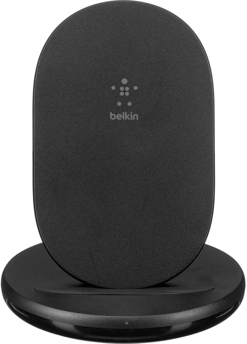 پایه شارژ بیسیم بلکین - پایه شارژر 15 واتی دارای گواهی Qi برای آیفون، سامسونگ گلکسی، گوگل پیکسل و غیره - شارژ در حین گوش دادن به موسیقی و استریم (منبع تغذیه شامل) پایه شارژ بیسیم بلکین - پایه شارژر 15 واتی دارای گواهی Qi برای آیفون، سامسونگ گلکسی، گوگل پیکسل و غیره - شارژ در حین گوش دادن به موسیقی و استریم (منبع تغذیه شامل)