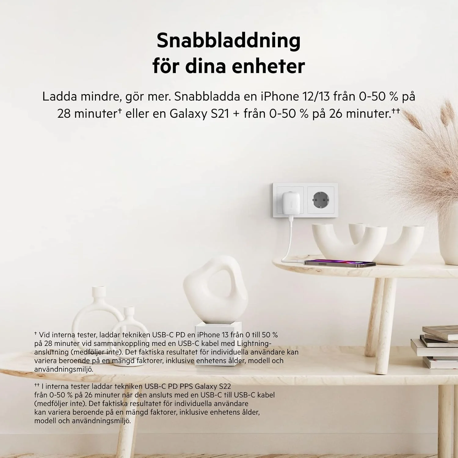 شارژر دیواری 20 واتی Belkin USB Type C Power Delivery، آداپتور شارژ سریع با USB-C PD 3.1 PPS تایید شده و طراحی جمع و جور سایز مسافرتی برای آیفون 15، پرو، مکس، مینی، آیپد، گلکسی، پیکسل و غیره