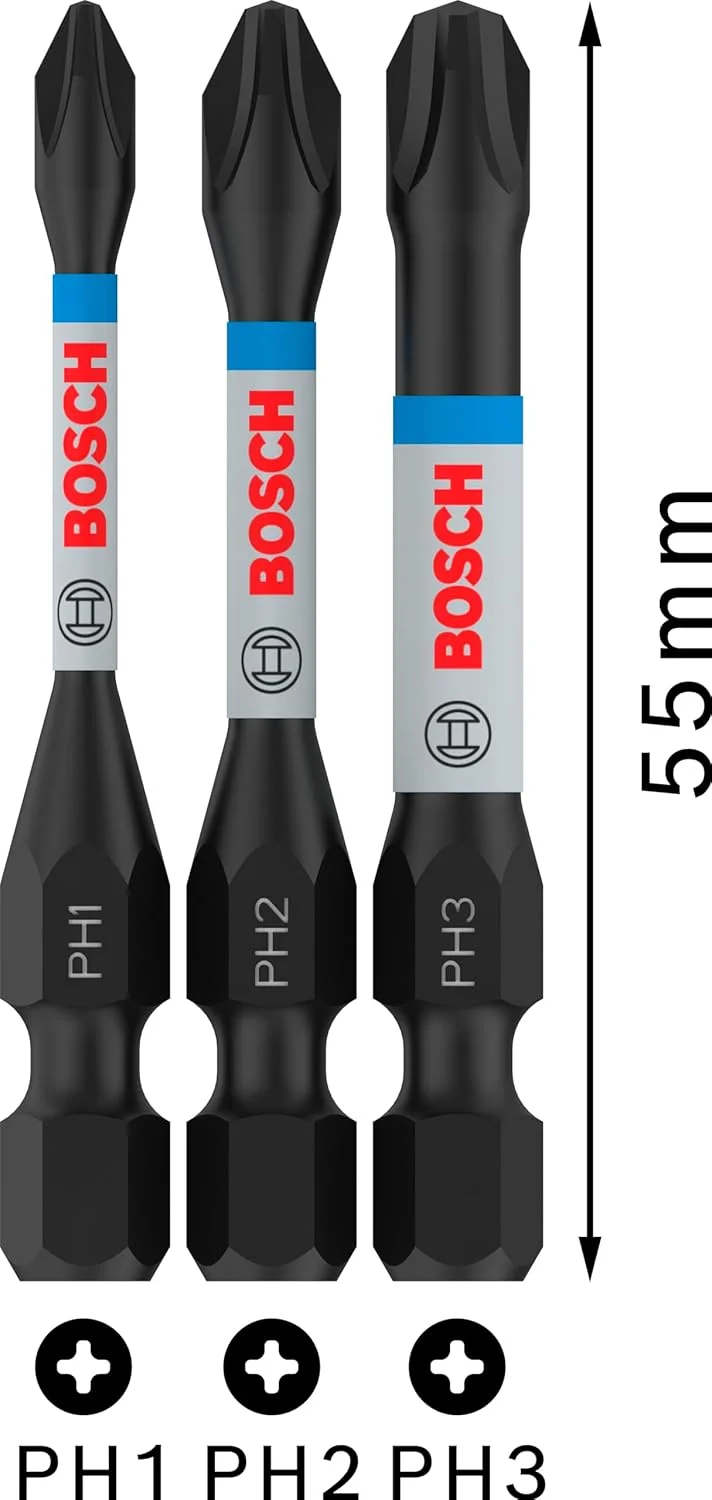بوش پروفشنال ست ۳ عددی سری پیچ گوشتی Impact Control PH (۵۰ میلی متر، ساق شش گوش، Pick and Click، لوازم جانبی برای درایورهای ضربه ای) بوش پروفشنال ست ۳ عددی سری پیچ گوشتی Impact Control PH (۵۰ میلی متر، ساق شش گوش، Pick and Click، لوازم جانبی برای درایورهای ضربه ای)