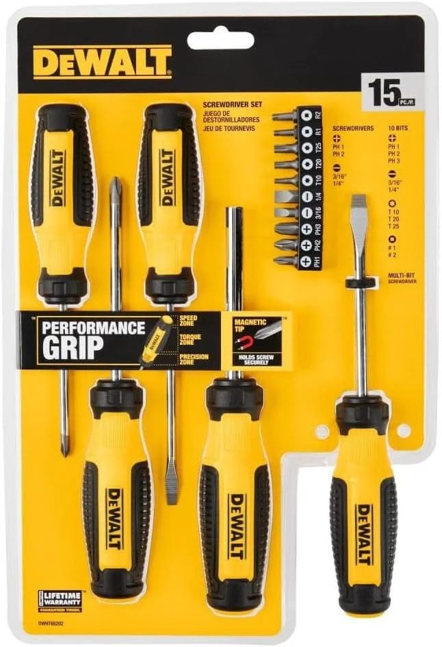 مجموعه پیچ گوشتی 15 عددی دیوالت (DWHT65202)