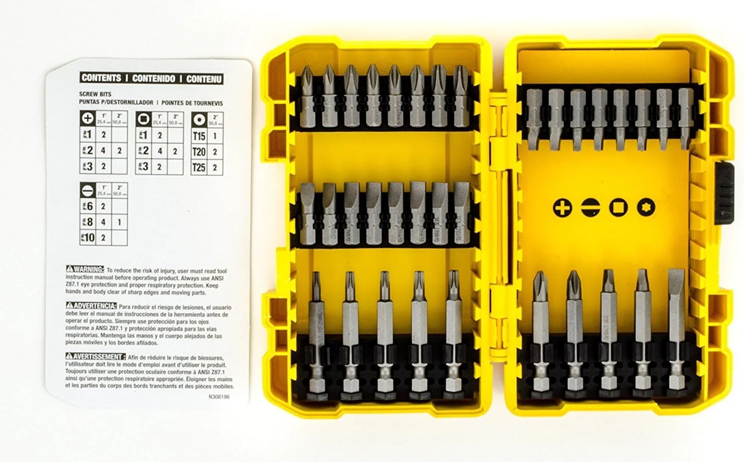 مجموعه 100 عددی سری پیچ گوشتی ضربه ای و مته DEWALT