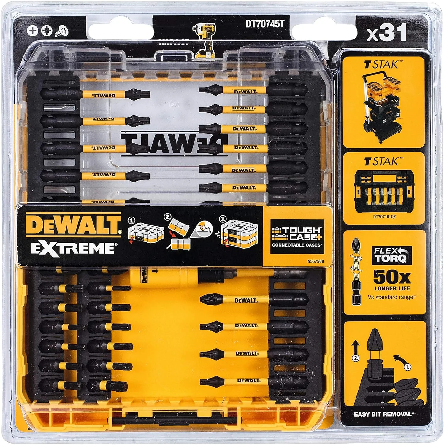 مجموعه سری پیچ گوشتی DEWALT DT70745T