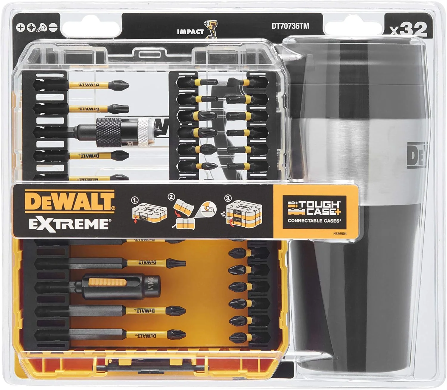 مجموعه 32 عددی پیچ گوشتی DEWALT FLEXTORQ به همراه ماگ