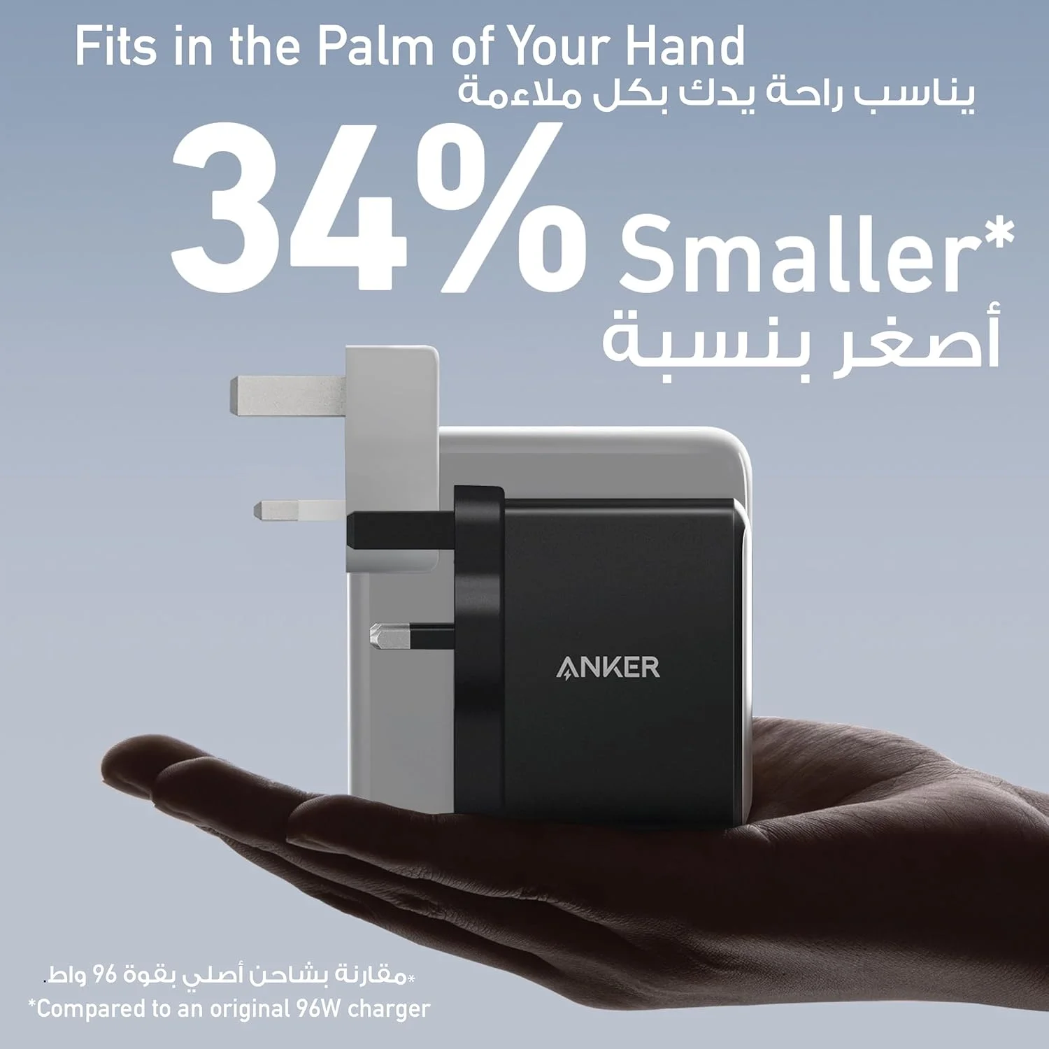 شارژر 100 واتی USB C انکر، شارژر 736 GaN II، شارژر دیواری سریع 3 پورت و جمع و جور برای MacBook Pro/Air، سری iPhone 17/16/15/14، ThinkPad، Dell XPS، iPad Pro، Samsung S25/S24، Huawei، Xiaomi، Vivo