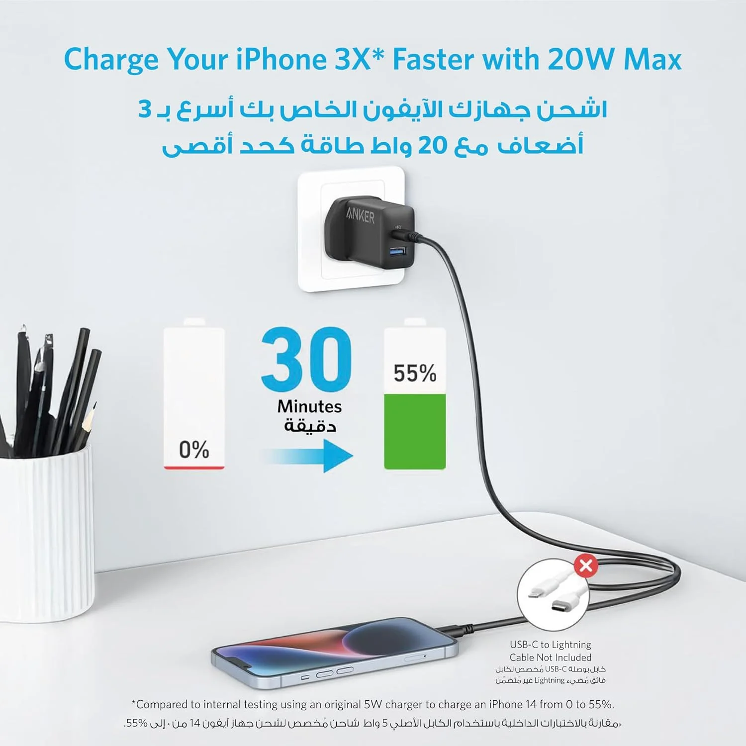 شارژر USB C انکر، شارژر آیفون، بسته 2 عددی شارژر دیواری سریع USB دو پورت 20 واتی، بلوک شارژر Type C برای آیفون 16/16 پرو/16 پرو مکس/15/14/13/12، آیپد پرو، ایرپادز، سامسونگ S25/S24 (کابل شامل نمی شود) شارژر USB C انکر، شارژر آیفون، بسته 2 عددی شارژر دیواری سریع USB دو پورت 20 واتی، بلوک شارژر Type C برای آیفون 16/16 پرو/16 پرو مکس/15/14/13/12، آیپد پرو، ایرپادز، سامسونگ S25/S24 (کابل شامل نمی شود)