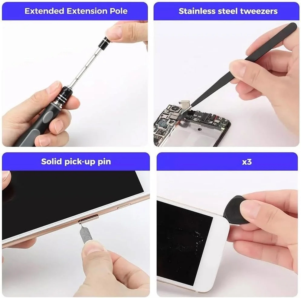 ست پیچ گوشتی دقیق 48 در 1 KASTWAVE - کیت ابزار مغناطیسی قابل حمل با 41 سری دقیق، پیچ گوشتی Torx Hex برای تلفن، لپ تاپ، کامپیوتر، ساعت، عینک، کنسول بازی، عینک طبی