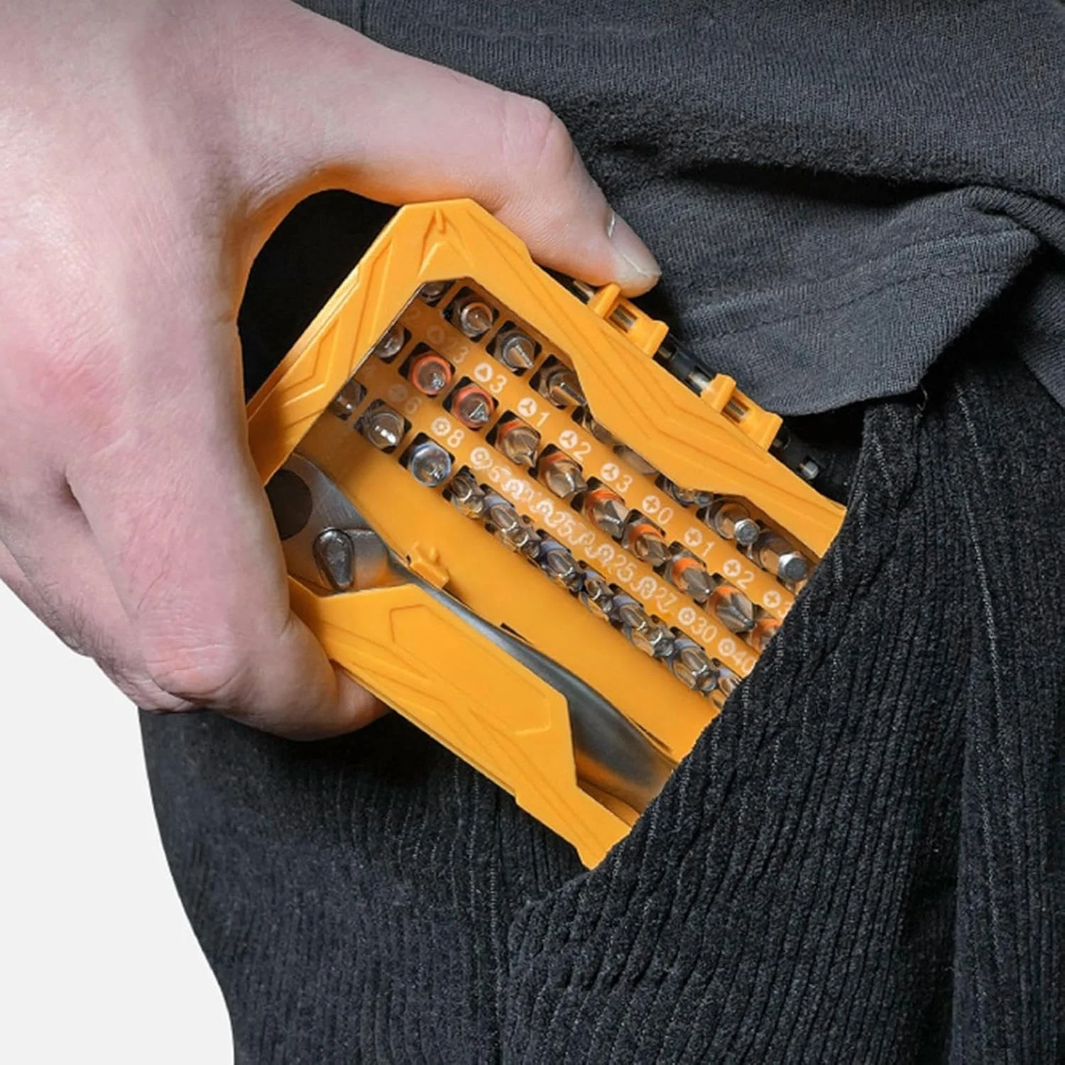 ست پیچ گوشتی جغجغه ای دقیق KASTWAVE، کیت 32 تکه با سری، طراحی جمع و جور برای فضاهای کوچک