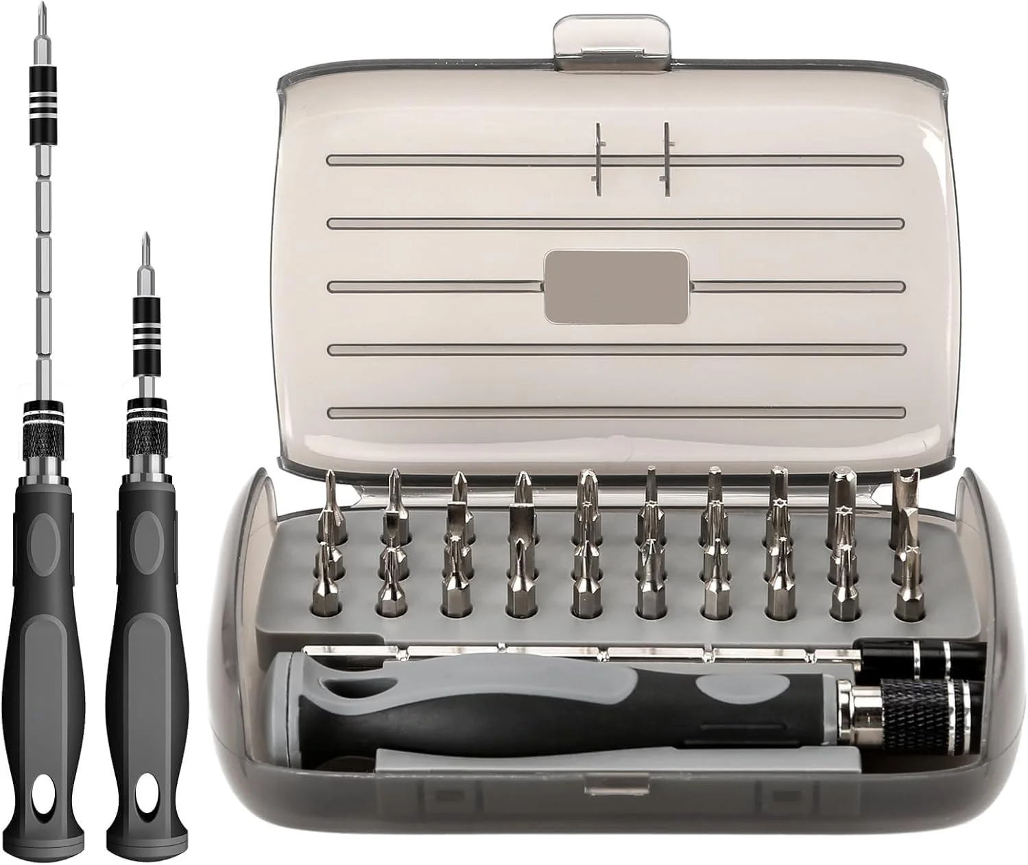 ست پیچ گوشتی حرفه ای، ست پیچ گوشتی کوچک 30 تکه دقیق با دسته بلند، ایده آل برای تعمیر ساعت، عینک، تلفن همراه، سوییچ و لوازم الکترونیکی برای تکنسین ها و علاقه مندان به DIY