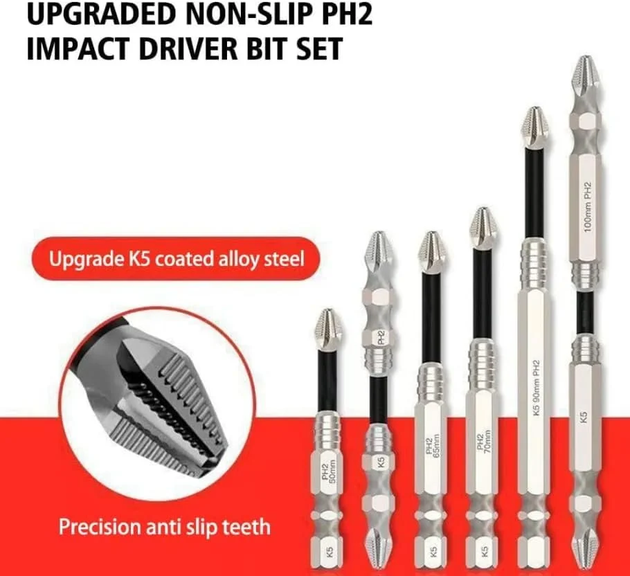 مجموعه سری پیچ گوشتی مغناطیسی قوی، مجموعه سری دریل فولادی آلیاژی دقیق و بادوام برای پیچ گوشتی برقی و ضربه ای - مجموعه پیچ گوشتی چند منظوره جهانی با نگهدارنده مغناطیسی (9 عددی: 25-150 میلی متر) مجموعه سری پیچ گوشتی مغناطیسی قوی، مجموعه سری دریل فولادی آلیاژی دقیق و بادوام برای پیچ گوشتی برقی و ضربه ای - مجموعه پیچ گوشتی چند منظوره جهانی با نگهدارنده مغناطیسی (9 عددی: 25-150 میلی متر)