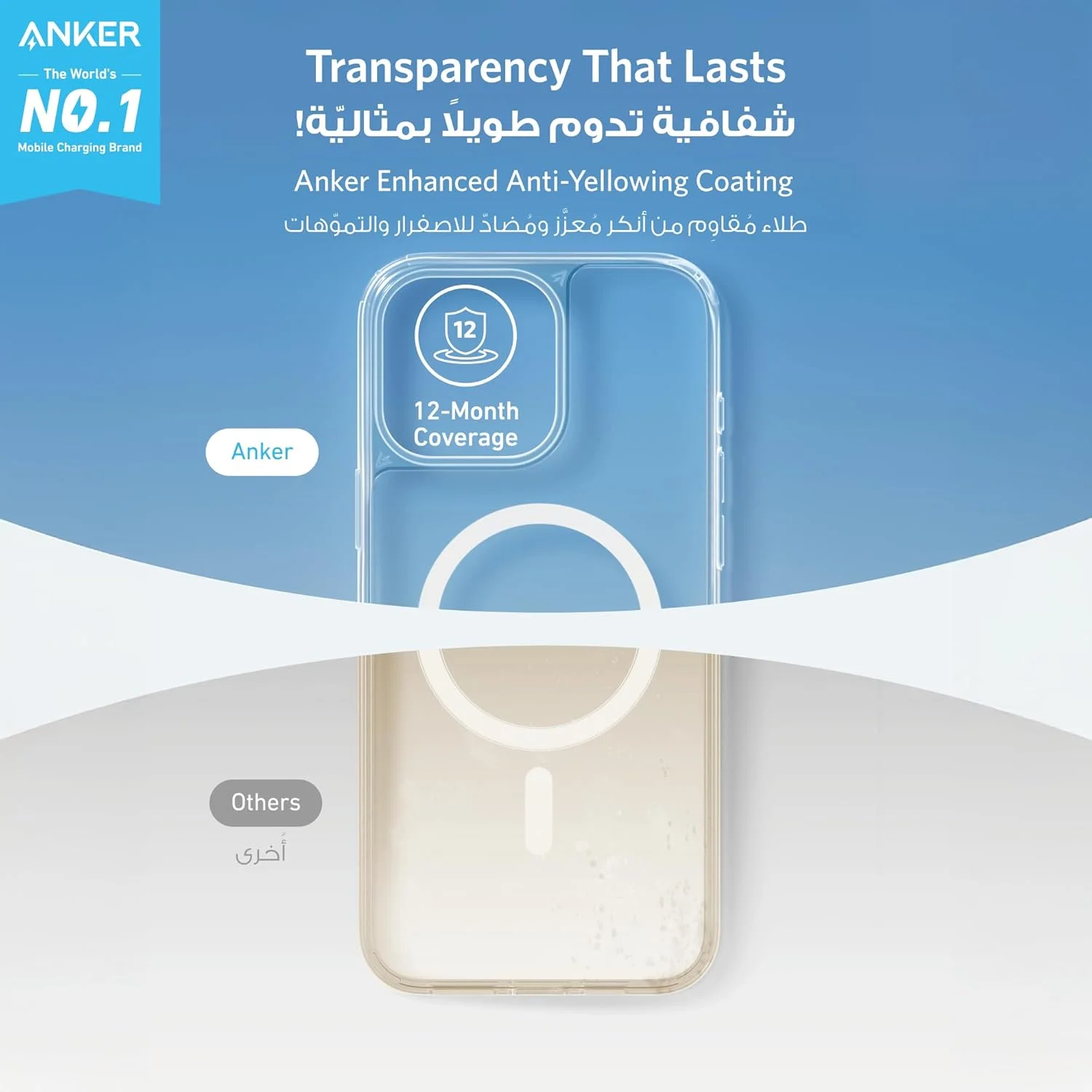 کاور محافظ گوشی انکر مناسب برای آیفون 16 پرو مکس، سازگار با MagSafe، محافظت در سطح نظامی، مقاوم در برابر زرد شدن، پشت ضد خش، قاب مغناطیسی گوشی برای آیفون 16 پرو مکس، سری کلاسیک، شفاف کاور محافظ گوشی انکر مناسب برای آیفون 16 پرو مکس، سازگار با MagSafe، محافظت در سطح نظامی، مقاوم در برابر زرد شدن، پشت ضد خش، قاب مغناطیسی گوشی برای آیفون 16 پرو مکس، سری کلاسیک، شفاف