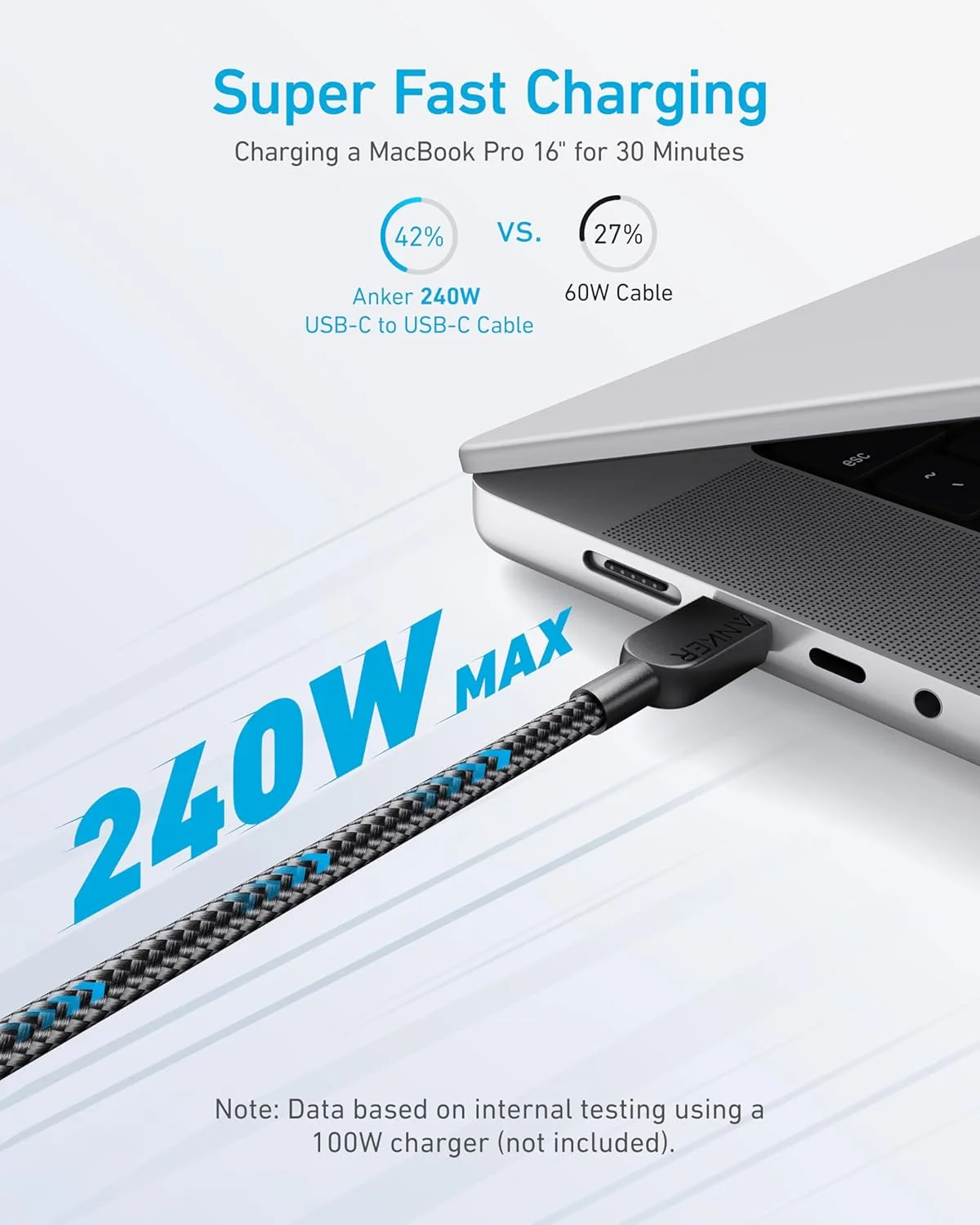 کابل USB-C به USB-C انکر (2 عدد، 90 سانتی متر)، کابل شارژ سریع 240 واتی USB-C برای سری iPhone 16/15، MacBook Pro 2020، iPad Air 4 و غیره (USB 2.0، مشکی) کابل USB-C به USB-C انکر (2 عدد، 90 سانتی متر)، کابل شارژ سریع 240 واتی USB-C برای سری iPhone 16/15، MacBook Pro 2020، iPad Air 4 و غیره (USB 2.0، مشکی)