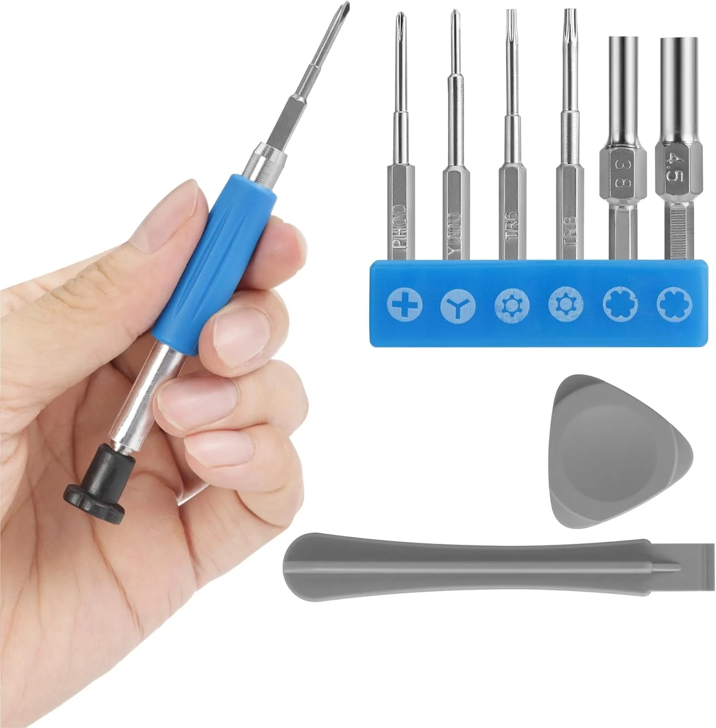 کیت ابزار تعمیر دقیق سازگار با نینتندو سوییچ (10 قطعه) - مجموعه پیچ گوشتی برای تعمیر و رفع عیب - ابزار با سازگاری گسترده