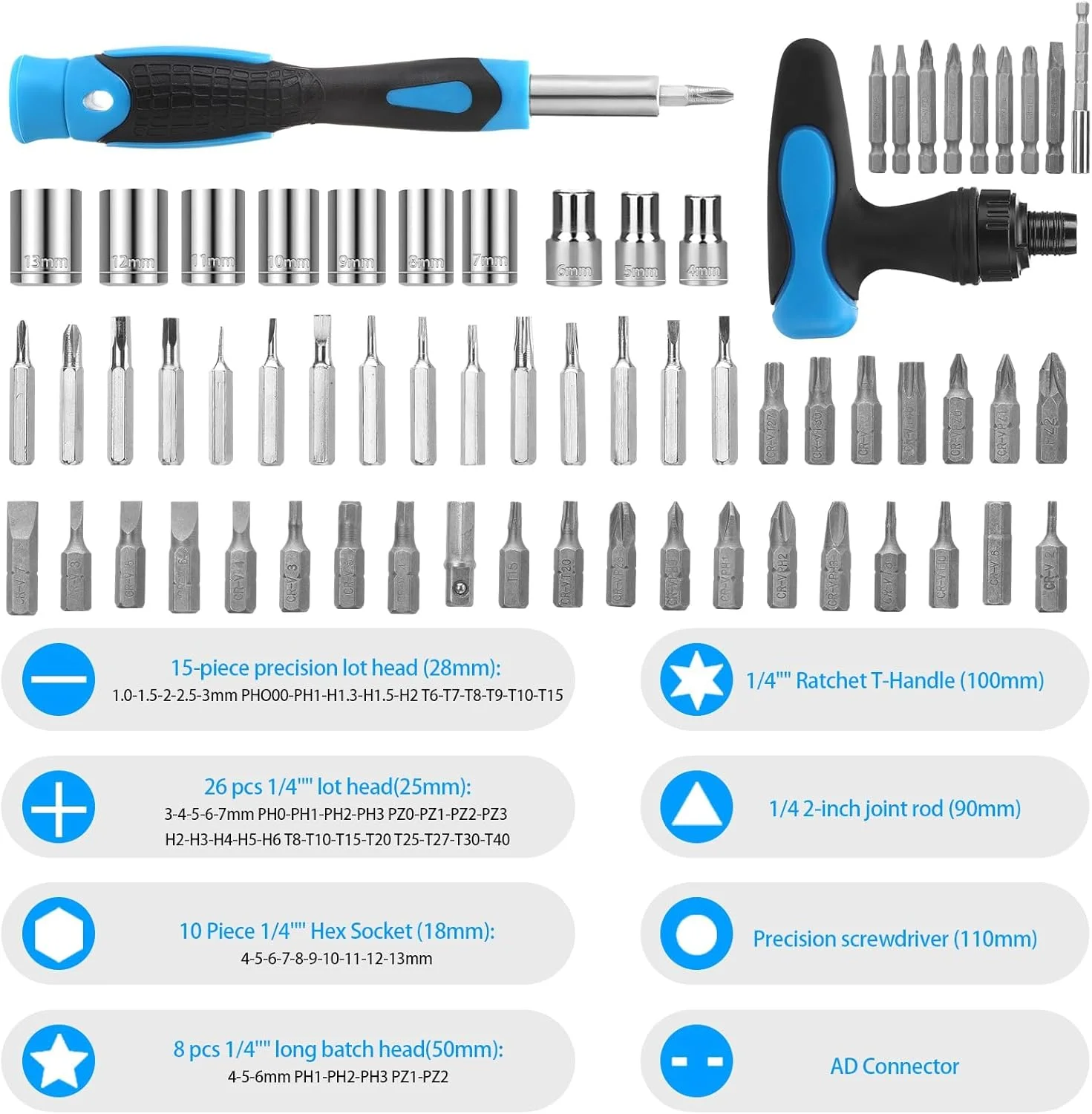 ست پیچ گوشتی جغجغه ای دقیق، 63 در 1 ابزار تعمیرات خانگی، کیت پیچ گوشتی جغجغه ای مغناطیسی چرخشی برای نگهداری مبلمان/خودرو/کامپیوتر/الکترونیک ست پیچ گوشتی جغجغه ای دقیق، 63 در 1 ابزار تعمیرات خانگی، کیت پیچ گوشتی جغجغه ای مغناطیسی چرخشی برای نگهداری مبلمان/خودرو/کامپیوتر/الکترونیک