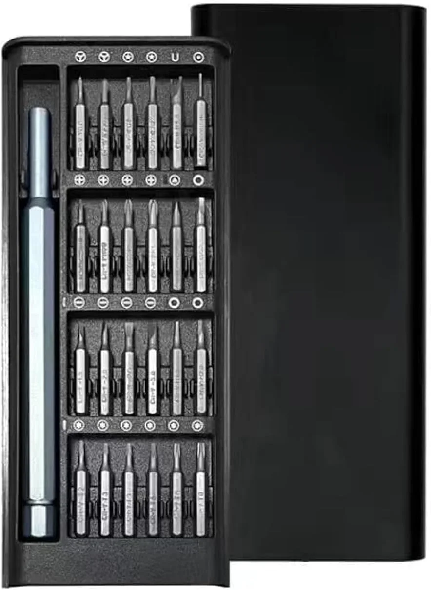ست پیچ گوشتی دقیق 25 در 1 KASTWAVE، جعبه ابزار پیچ گوشتی مغناطیسی کوچک، 24 سری با جعبه پلاستیکی برای تلفن همراه، لپ تاپ، ساعت، کامپیوتر، تعمیر عینک