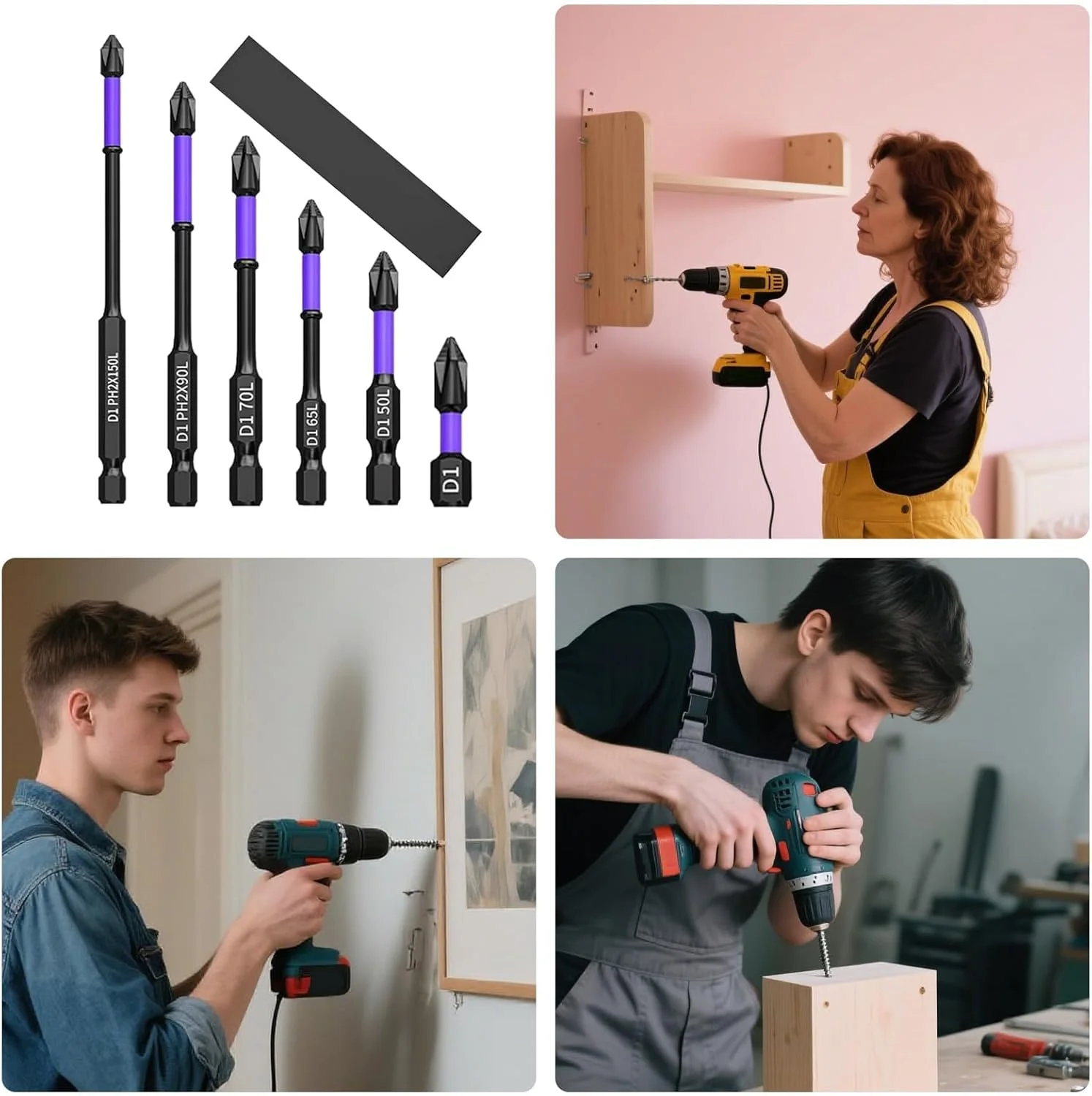 مجموعه مته پیچ گوشتی مغناطیسی KASTWAVE – مجموعه 6 عددی پیچ گوشتی دقیق با نوک های ضد لغزش، فولاد سخت کاری شده برای کارهای تعمیراتی در خودرو، الکترونیک و مبلمان (86 گرم) مجموعه مته پیچ گوشتی مغناطیسی KASTWAVE – مجموعه 6 عددی پیچ گوشتی دقیق با نوک های ضد لغزش، فولاد سخت کاری شده برای کارهای تعمیراتی در خودرو، الکترونیک و مبلمان (86 گرم)