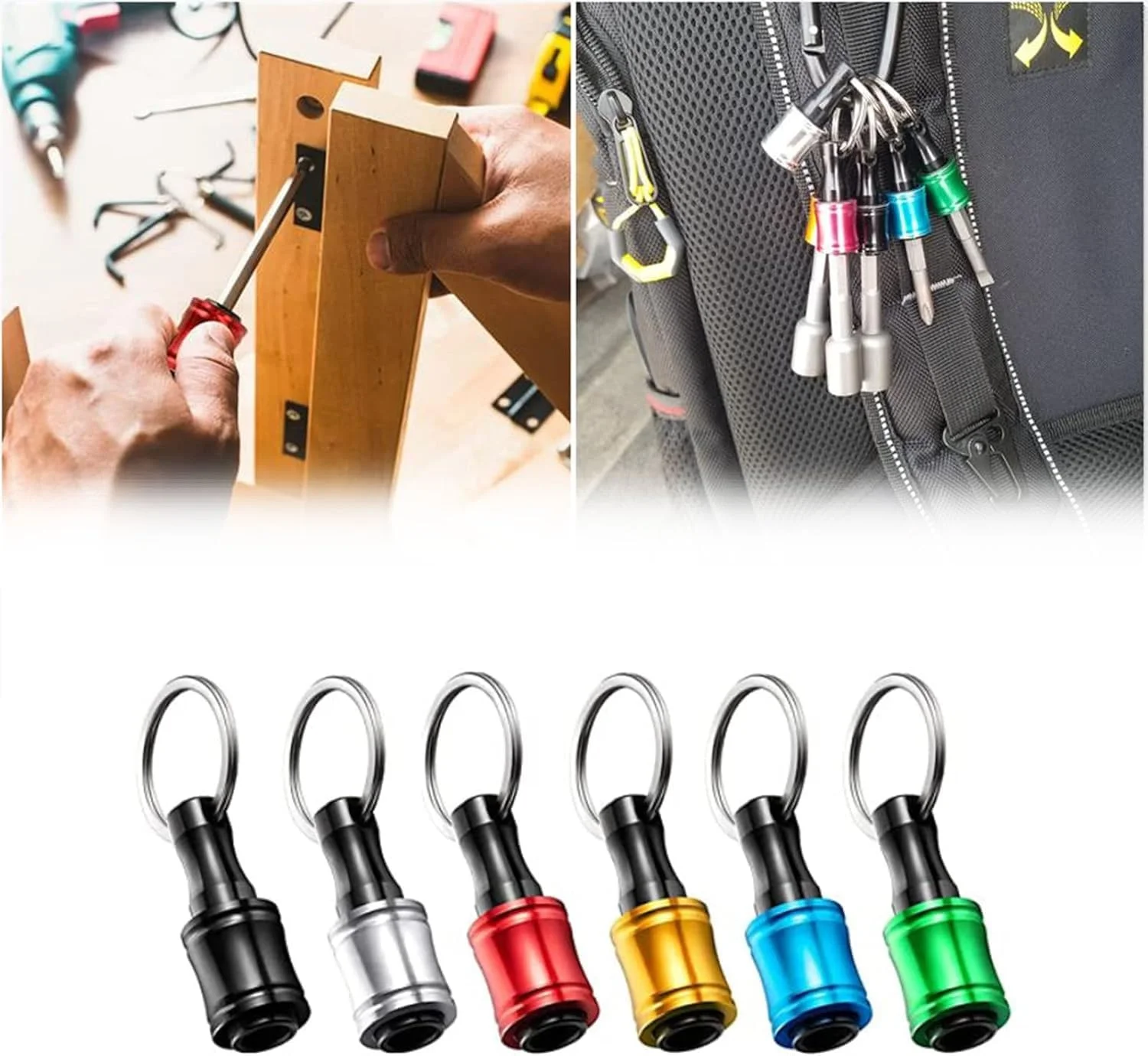 میله افزایش طول سر پیچ گوشتی با شفت شش گوش 1/4 اینچی KASTWAVE، ست نگهدارنده مته 6 عددی، نگهدارنده مغناطیسی آلیاژ آلومینیوم، مناسب برای اکثر پیچ گوشتی های برقی، دستی و مته ها