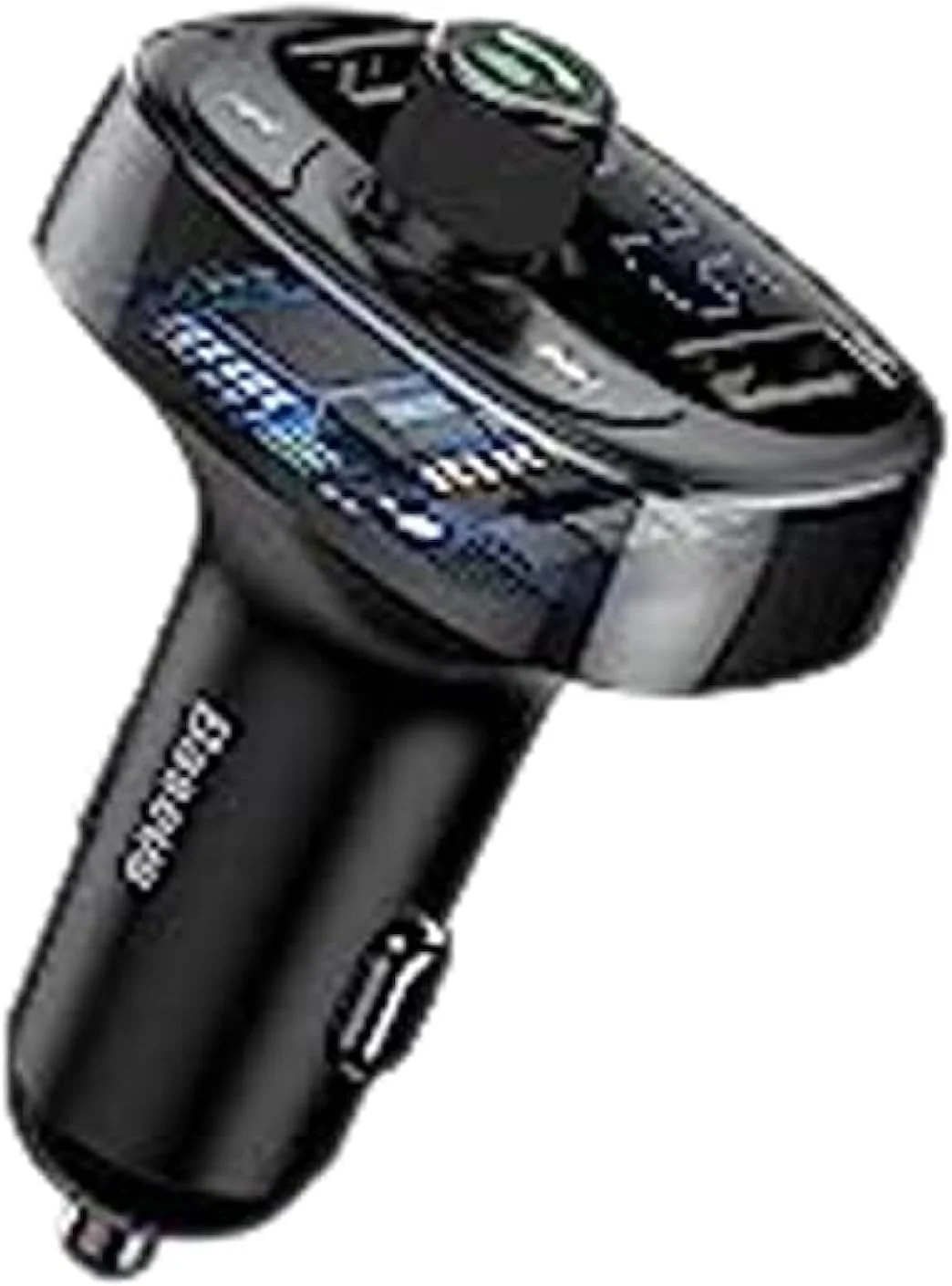 شارژر فندکی بلوتوثی MP3 خودرو Baseus مدل T typed S-09 - رنگ خاکستری