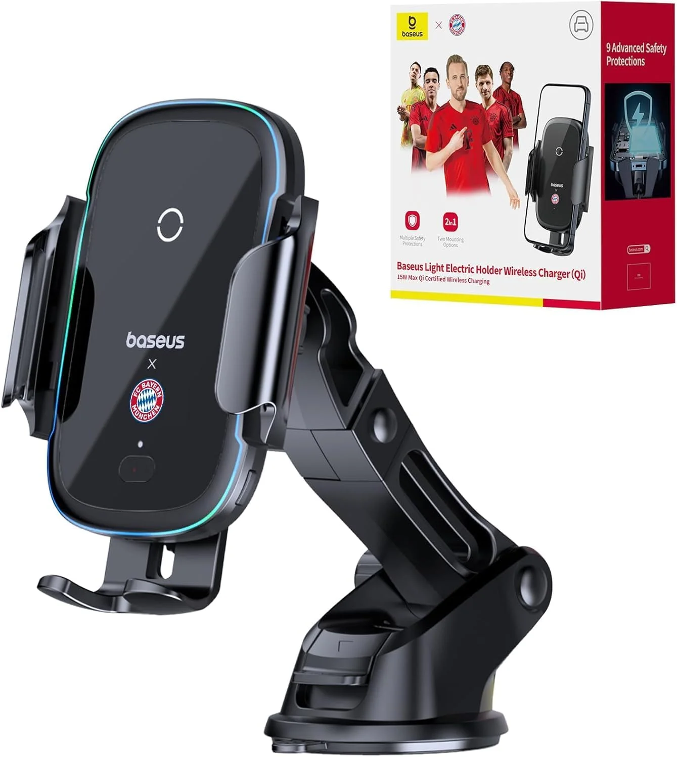 پایه نگهدارنده گوشی موبایل بیسوس Qi برای خودرو با قابلیت شارژ، شارژ سریع 15 واتی، گیره اتوماتیک و رهاسازی با یک کلیک، شارژر برای آیفون 16 پرو مکس 15 پلاس 14 13 12، رنگ مشکی پایه نگهدارنده گوشی موبایل بیسوس Qi برای خودرو با قابلیت شارژ، شارژ سریع 15 واتی، گیره اتوماتیک و رهاسازی با یک کلیک، شارژر برای آیفون 16 پرو مکس 15 پلاس 14 13 12، رنگ مشکی