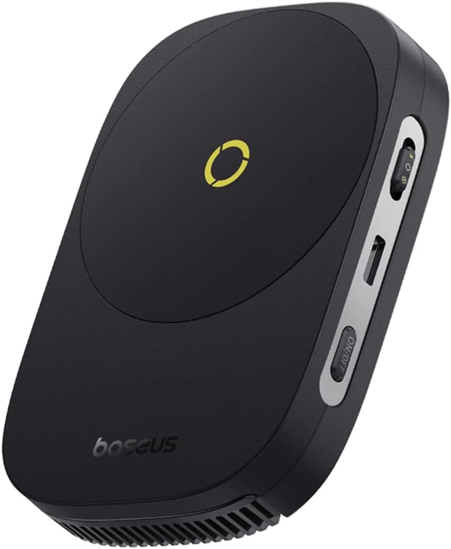 خنک کننده مغناطیسی گوشی بیسوس MagPro II فوق العاده نازک با شارژر بی سیم برای بازی - فن توربو 9 پره، شارژ بی سیم 15 واتی، نور RGB قابل تنظیم، محافظت در برابر گرمای بیش از حد، برای بازی و غیره