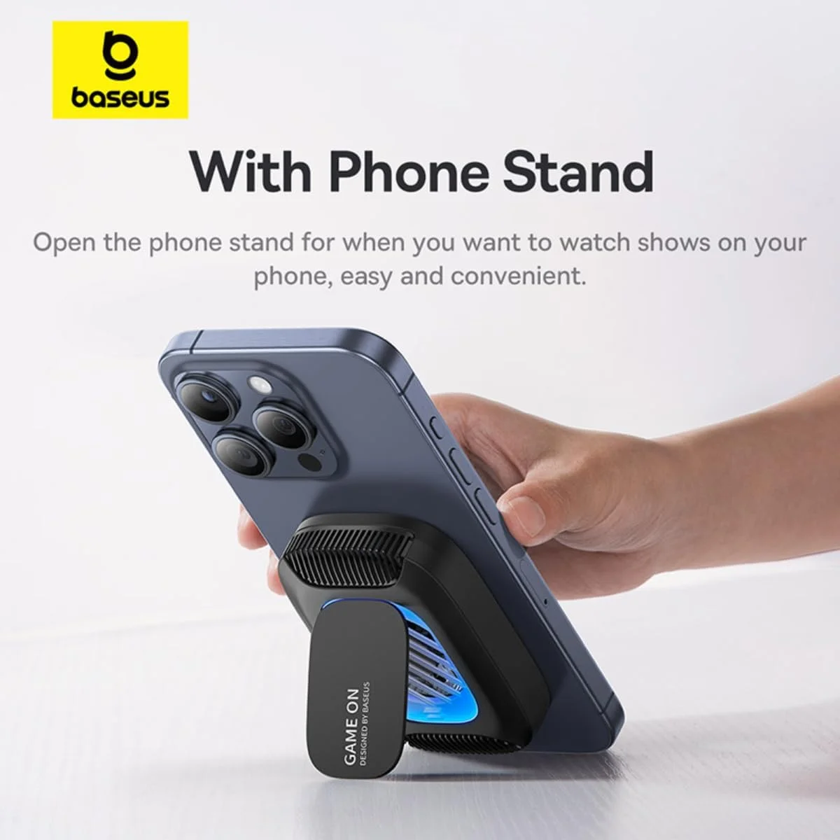 خنک کننده مغناطیسی گوشی بیسوس MagPro II فوق العاده نازک با شارژر بی سیم برای بازی - فن توربو 9 پره، شارژ بی سیم 15 واتی، نور RGB قابل تنظیم، محافظت در برابر گرمای بیش از حد، برای بازی و غیره