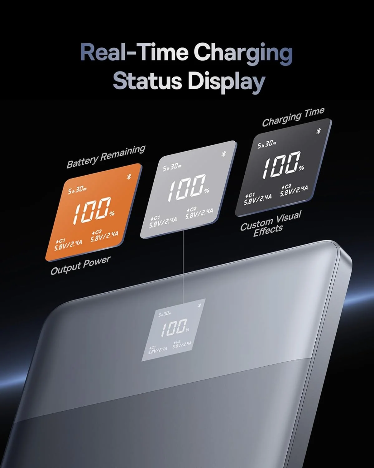 پاوربانک فست شارژ OS-Baseus Blade2 با نمایشگر دیجیتال نسخه هوشمند 12000mAh 65W Horizon Sliver (همراه با کابل فست شارژ Baseus Mini White Series Type-C به Type-C 100W (20V/5A) 50cm سفید) پاوربانک فست شارژ OS-Baseus Blade2 با نمایشگر دیجیتال نسخه هوشمند 12000mAh 65W Horizon Sliver (همراه با کابل فست شارژ Baseus Mini White Series Type-C به Type-C 100W (20V/5A) 50cm سفید)