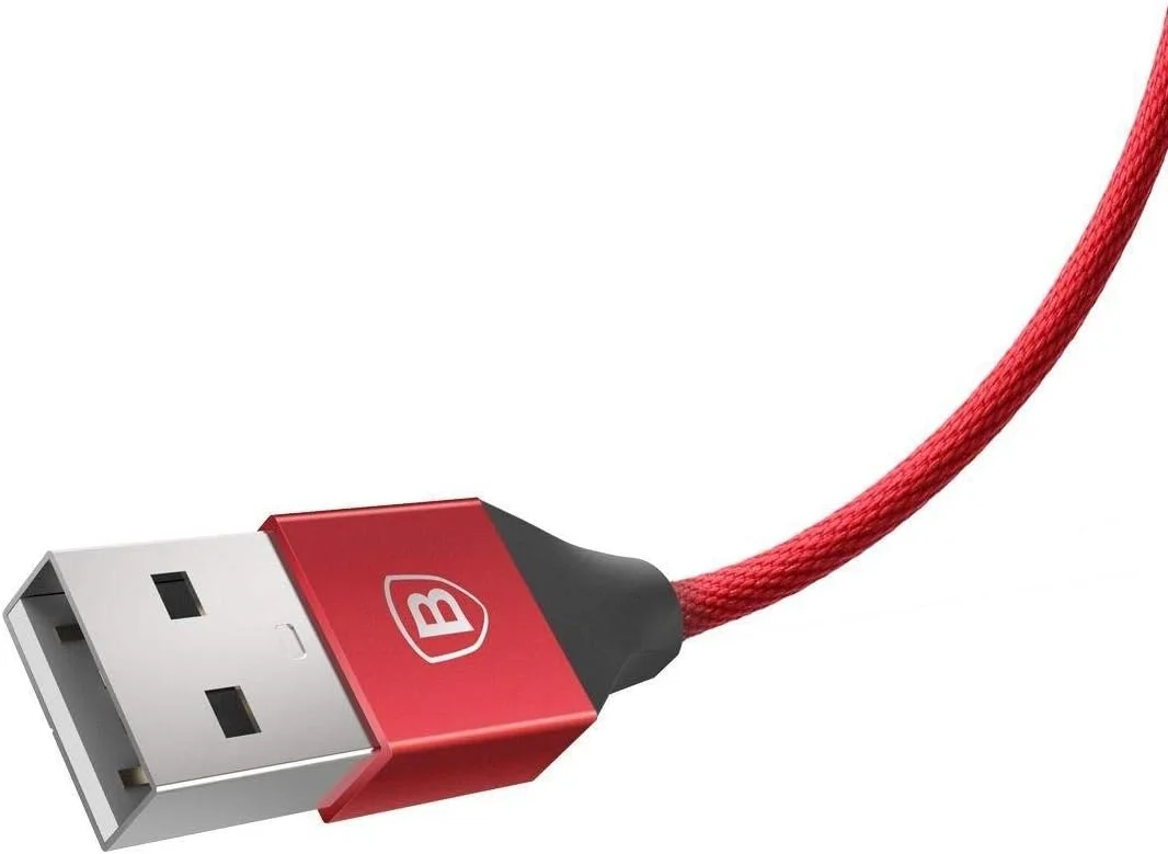 کابل USB انتقال سریع داده و شارژ Baseus برای آیفون X 8 7 6 6s Plus 5 5s SE iPad Air Mini - قرمز کابل USB انتقال سریع داده و شارژ Baseus برای آیفون X 8 7 6 6s Plus 5 5s SE iPad Air Mini - قرمز