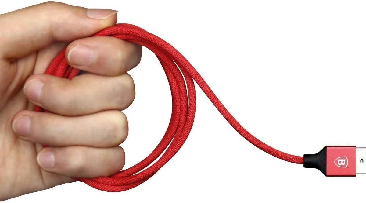 کابل USB انتقال سریع داده و شارژ Baseus برای آیفون X 8 7 6 6s Plus 5 5s SE iPad Air Mini - قرمز کابل USB انتقال سریع داده و شارژ Baseus برای آیفون X 8 7 6 6s Plus 5 5s SE iPad Air Mini - قرمز