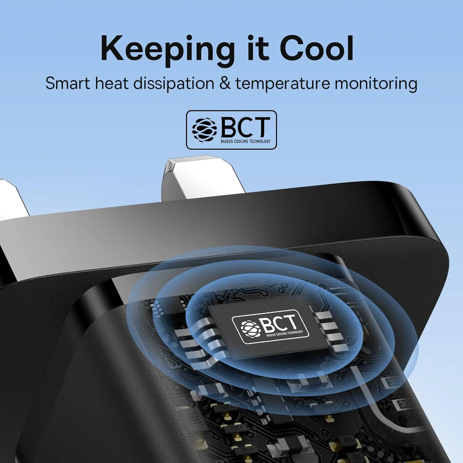 شارژر سریع 30 واتی Baseus GaN5 Mini، تک پورت Type-C، مشکی