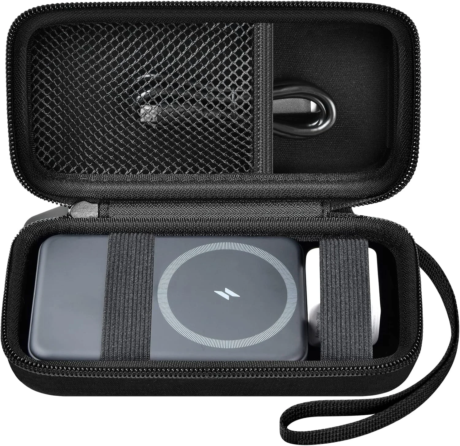 کیف محافظ برای پاوربانک مغناطیسی Anker مدل 633/622/621/321 با ظرفیت 5000 و 10000 میلی آمپر ساعت (MagGo)، محفظه نگهداری شارژر بیسیم تاشو قابل حمل Baseus 6000mAh - فقط کیف - مشکی کیف محافظ برای پاوربانک مغناطیسی Anker مدل 633/622/621/321 با ظرفیت 5000 و 10000 میلی آمپر ساعت (MagGo)، محفظه نگهداری شارژر بیسیم تاشو قابل حمل Baseus 6000mAh - فقط کیف - مشکی