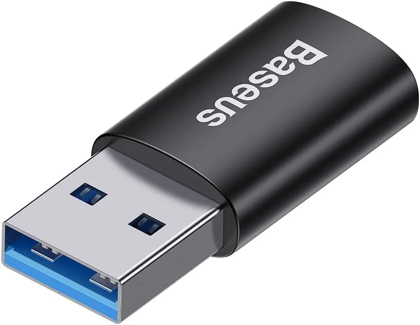 تبدیل USB-C به USB 3.1 بیسوس، آداپتور مادگی USB-C به نری USB، سرعت 10 گیگابیت بر ثانیه، سازگار با مک بوک پرو 2018/2017، کامپیوتر، لپ تاپ، شارژر - مشکی