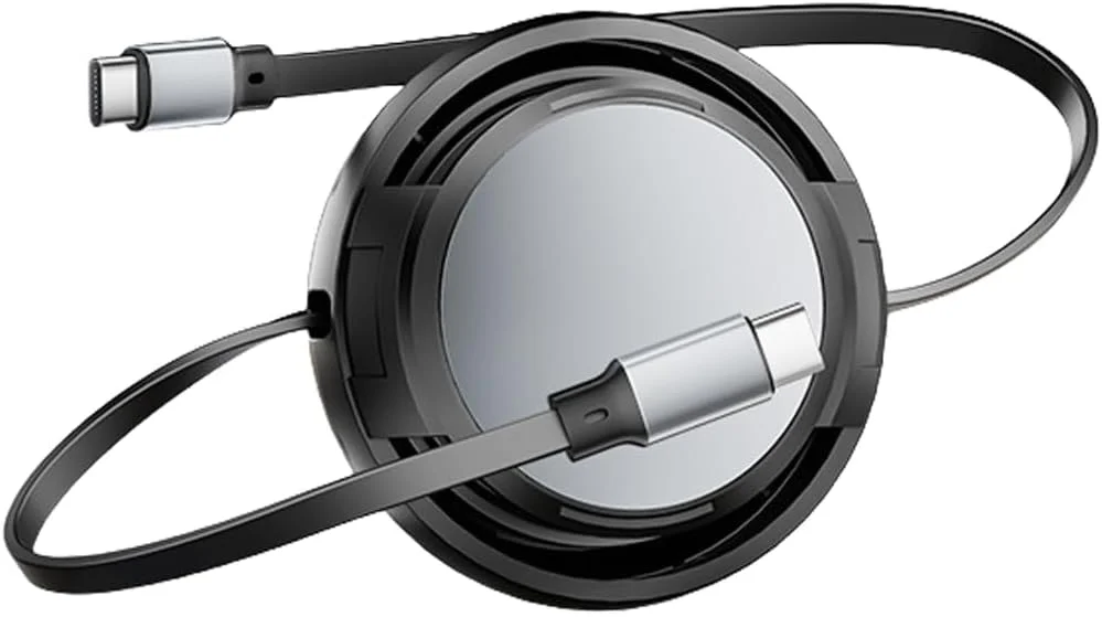 کابل USB C، کابل شارژر جمع‌شونده USB C به USB C فوق‌العاده مینی 60 واتی، کابل از پیش تنظیم شده با 4 طول، کابل شارژ سریع PD 3A برای آیفون 15/Pro/Plus/Max، مک‌بوک، آیپد پرو، گلکسی S24/S23، مشکی