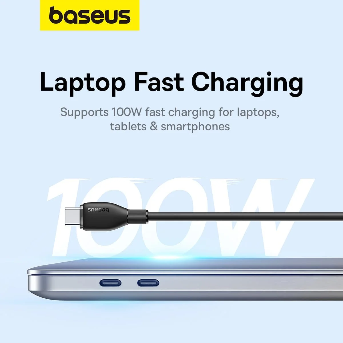 کابل USB-C به USB-C بیسوس سری پودینگ 100 وات شارژر سریع برای مک بوک پرو 2020، آیپد پرو 2020، ایر 4، آیپد مینی 6، S21، سوییچ مشکی 1.2 متری کابل USB-C به USB-C بیسوس سری پودینگ 100 وات شارژر سریع برای مک بوک پرو 2020، آیپد پرو 2020، ایر 4، آیپد مینی 6، S21، سوییچ مشکی 1.2 متری