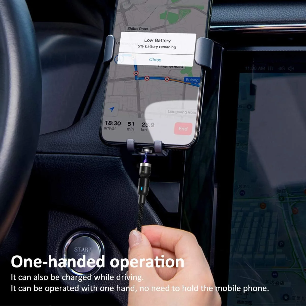 کابل شارژ مغناطیسی CJOY (بسته 4 عددی 3 متری)، کابل USB مغناطیسی با چرخش 540 درجه، کابل شارژر مغناطیسی بافته شده نایلونی، کابل شارژ برای Type C، Micro USB…