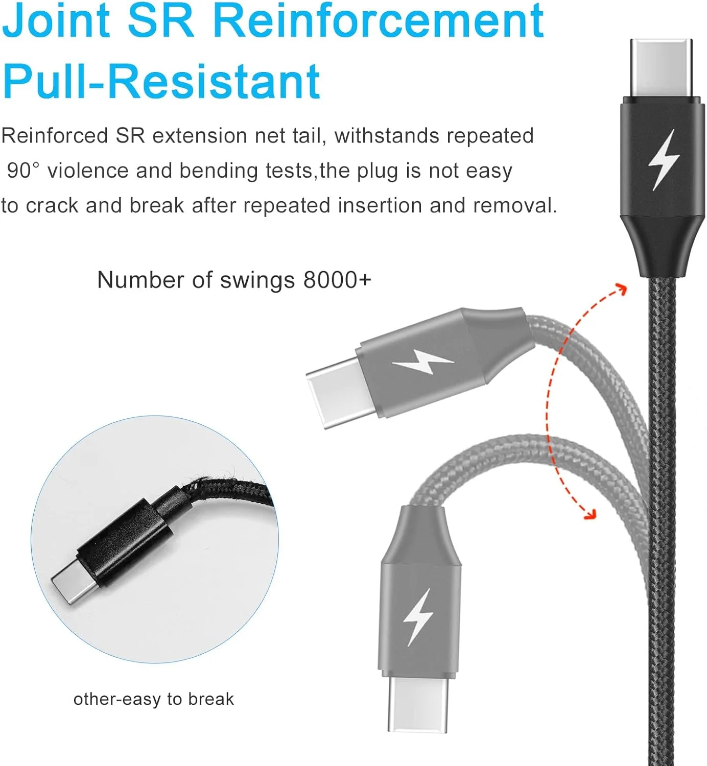 کابل شارژ چندگانه 2 عددی، کابل شارژر چند منظوره 2 متری 4 در 1، کابل شارژ USB جهانی به Type-C/Micro USB، کابل شارژ سریع سازگار با تلفن های همراه و موارد دیگر کابل شارژ چندگانه 2 عددی، کابل شارژر چند منظوره 2 متری 4 در 1، کابل شارژ USB جهانی به Type-C/Micro USB، کابل شارژ سریع سازگار با تلفن های همراه و موارد دیگر