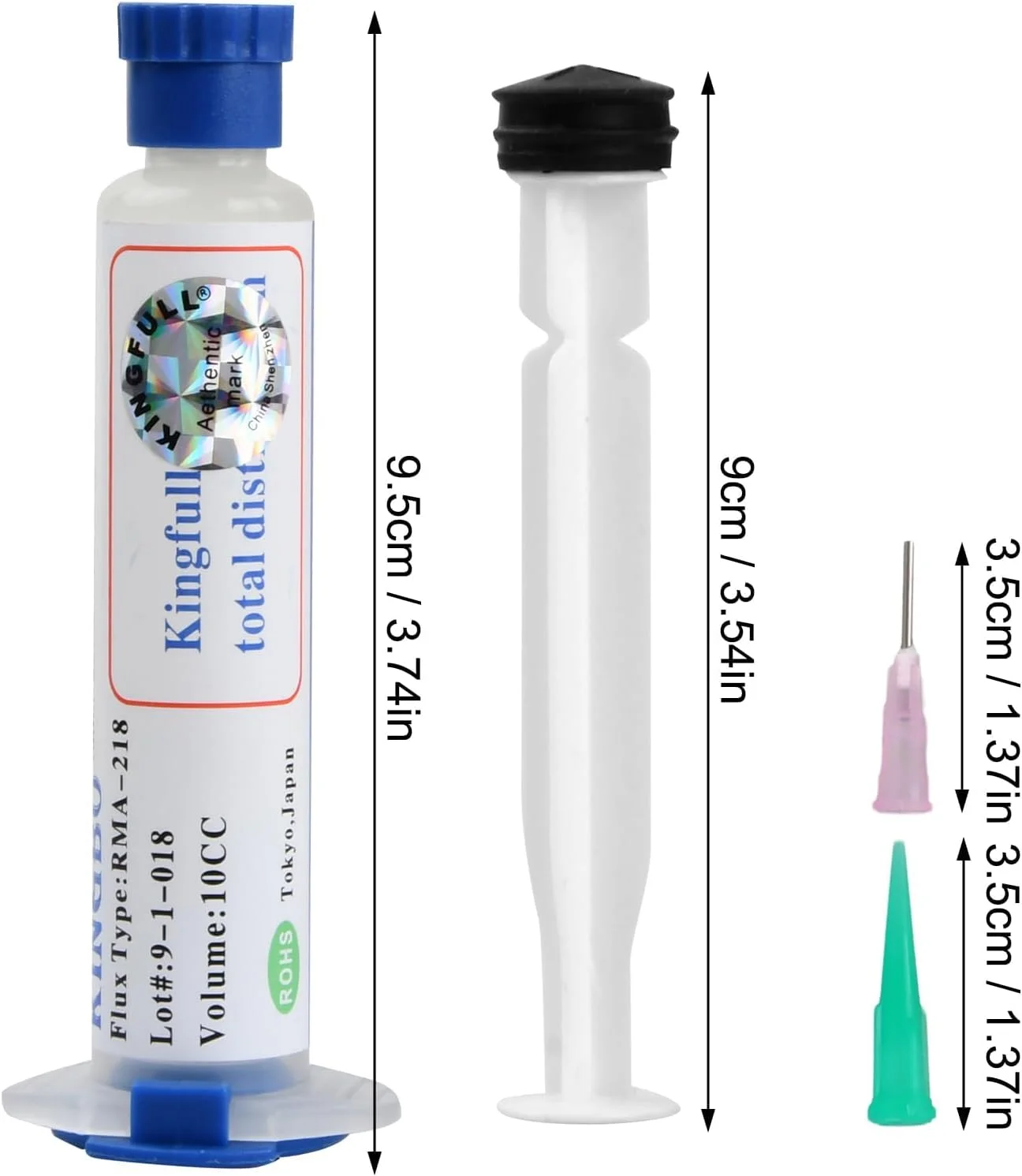 روغن لحیم برای لحیم کاری الکترونیک، 4 عدد خمیر روغن لحیم بدون نیاز به تمیز کردن، لحیم کاری قلع، روغن لحیم رُزین بدون سرب برای بردهای مدار و سیم برق مسی (10 سی سی/بطری)