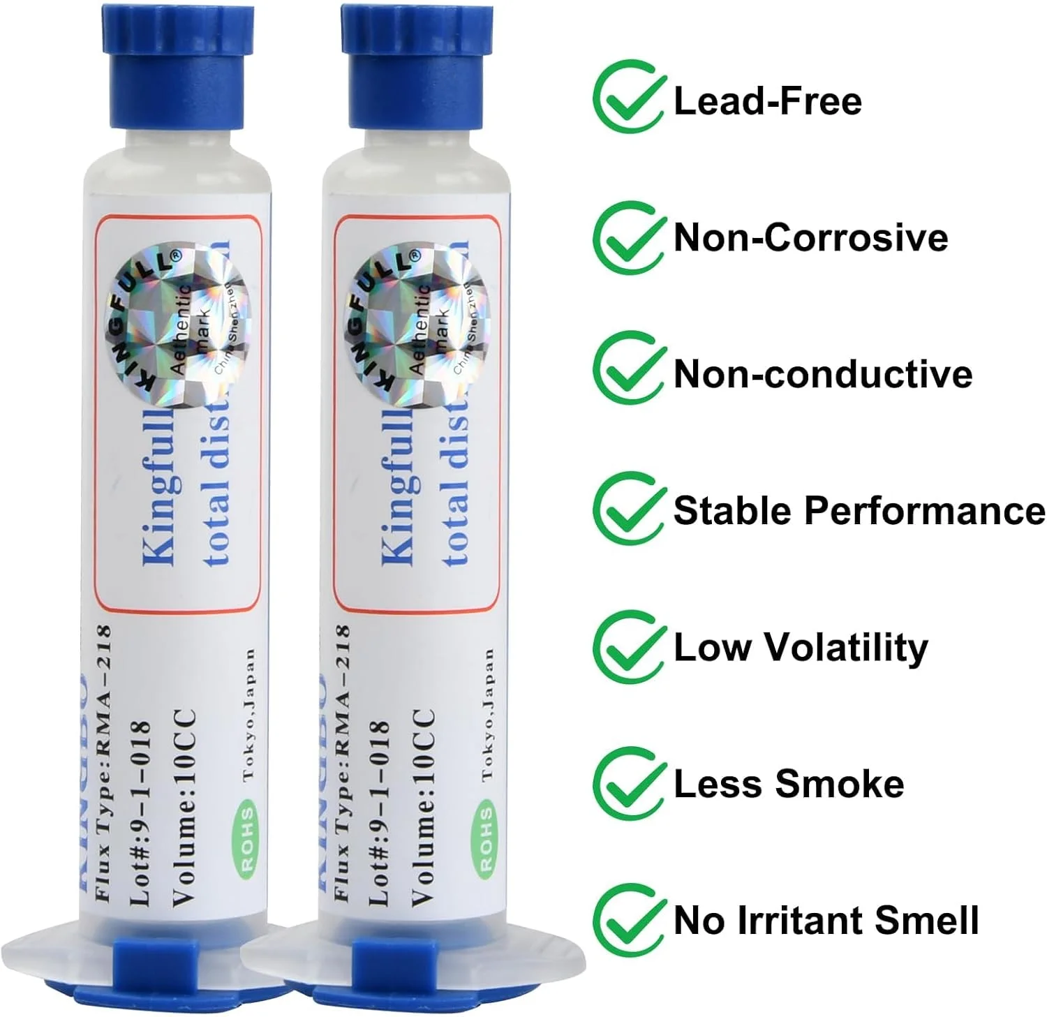 روغن لحیم برای لحیم کاری الکترونیک، 4 عدد خمیر روغن لحیم بدون نیاز به تمیز کردن، لحیم کاری قلع، روغن لحیم رُزین بدون سرب برای بردهای مدار و سیم برق مسی (10 سی سی/بطری)