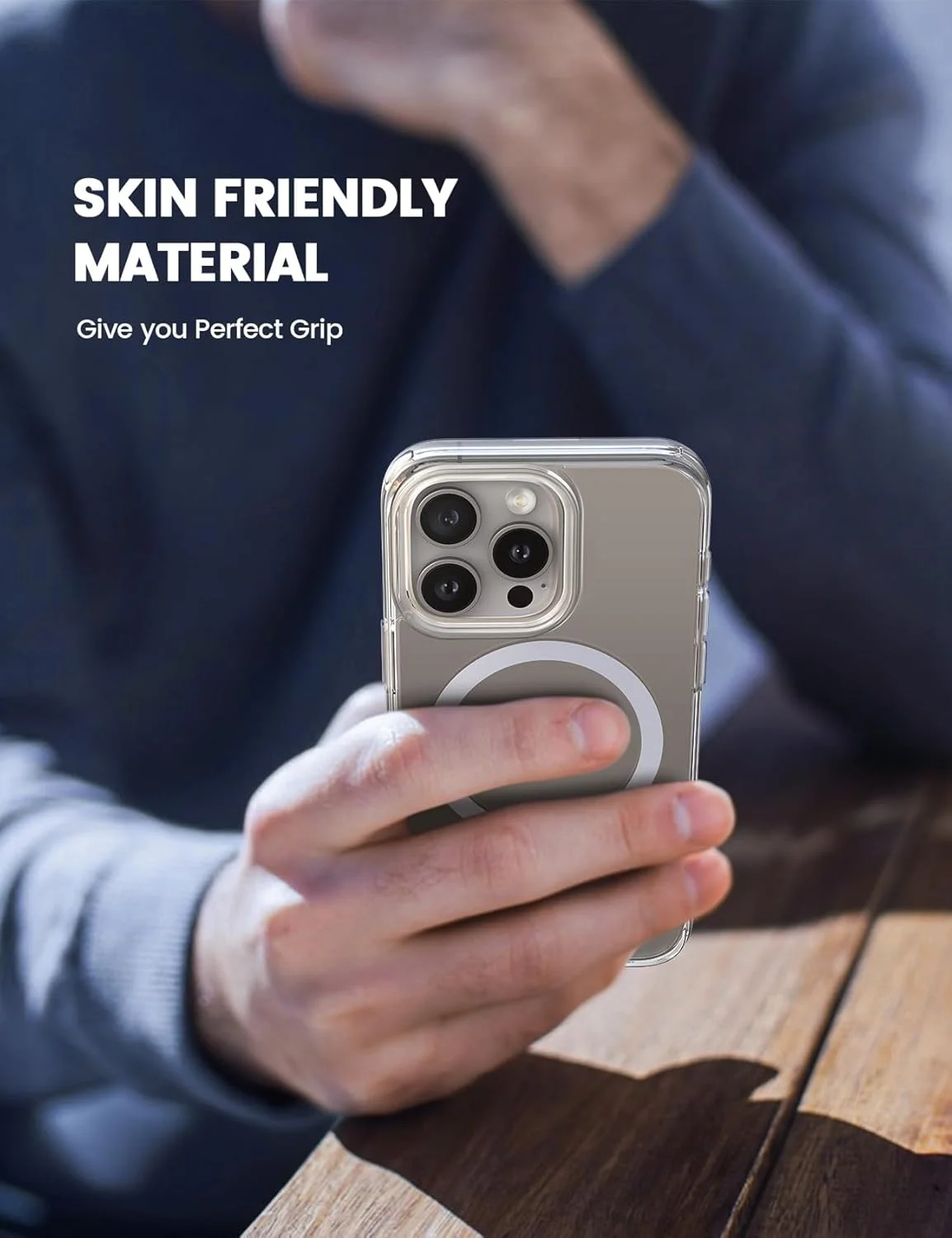 کاور محافظ گوشی آیفون 16 پرو Lamicall Mag Safe [فوق العاده شفاف و ضد زردی] [مقاوم در برابر سقوط در سطح نظامی] مقاوم در برابر خراش، محافظ صفحه نمایش و لنز، مغناطیسی قوی تر، فقط برای کاور آیفون 16 پرو