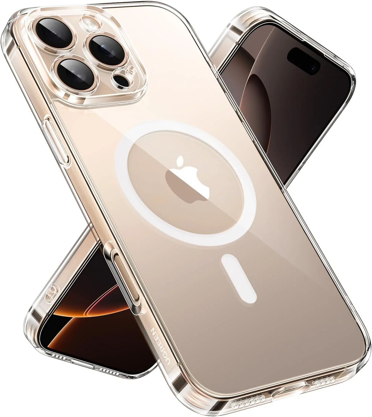 کاور محافظ آیفون 16 پرو مکس UGREEN MagSafe (MagU) با تکنولوژی iCrystal، محافظت درجه نظامی، ضد خش، محافظت از دوربین، مغناطیسی و فوق العاده باریک مناسب آیفون 16 پرو مکس 6.9 اینچی کاور محافظ آیفون 16 پرو مکس UGREEN MagSafe (MagU) با تکنولوژی iCrystal، محافظت درجه نظامی، ضد خش، محافظت از دوربین، مغناطیسی و فوق العاده باریک مناسب آیفون 16 پرو مکس 6.9 اینچی