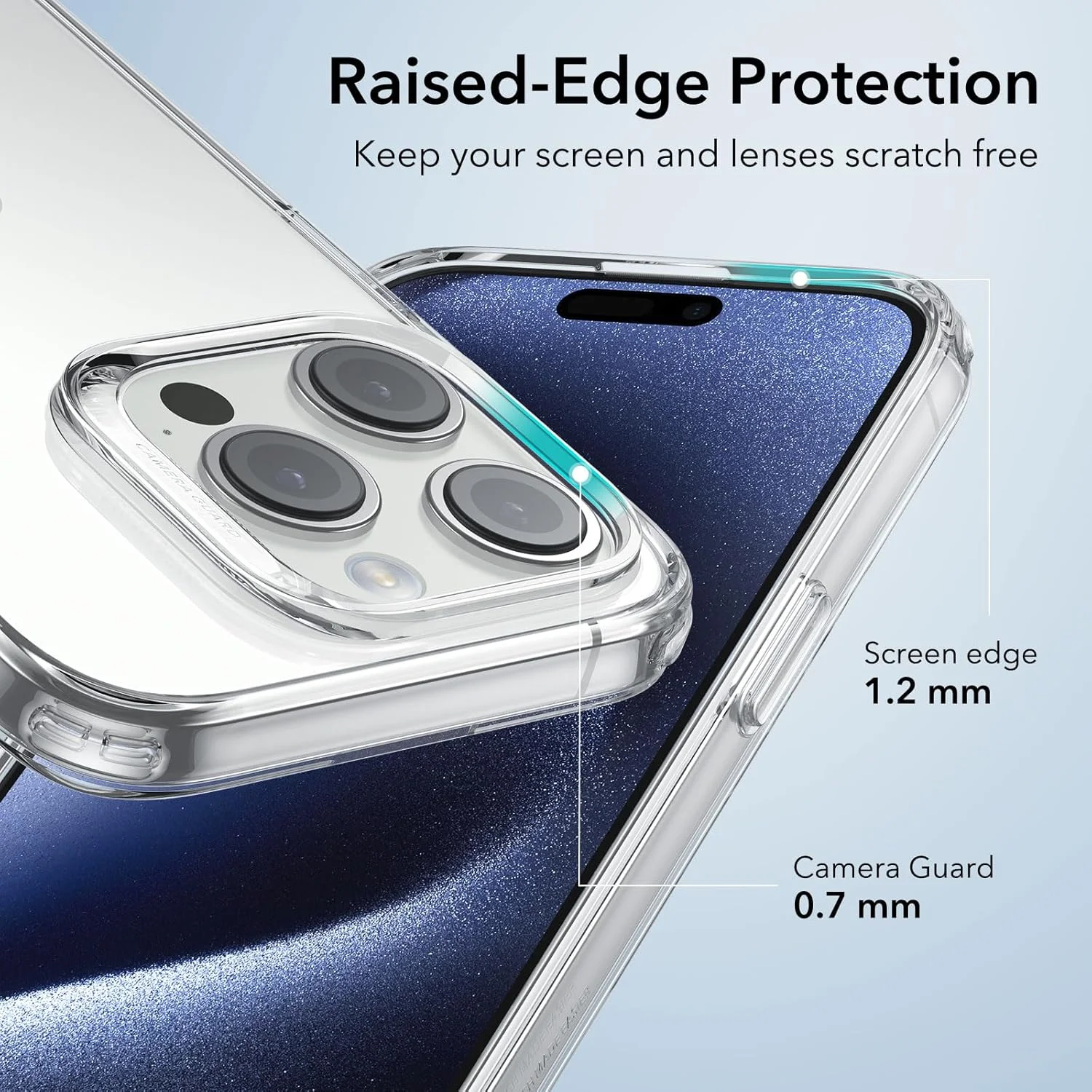 کاور شفاف ESR برای آیفون 15 پرو مکس، کاور نازک ضد ضربه، کاور گوشی TPU باریک و شفاف مقاوم در برابر زرد شدن، سری Zero، شفاف کاور شفاف ESR برای آیفون 15 پرو مکس، کاور نازک ضد ضربه، کاور گوشی TPU باریک و شفاف مقاوم در برابر زرد شدن، سری Zero، شفاف