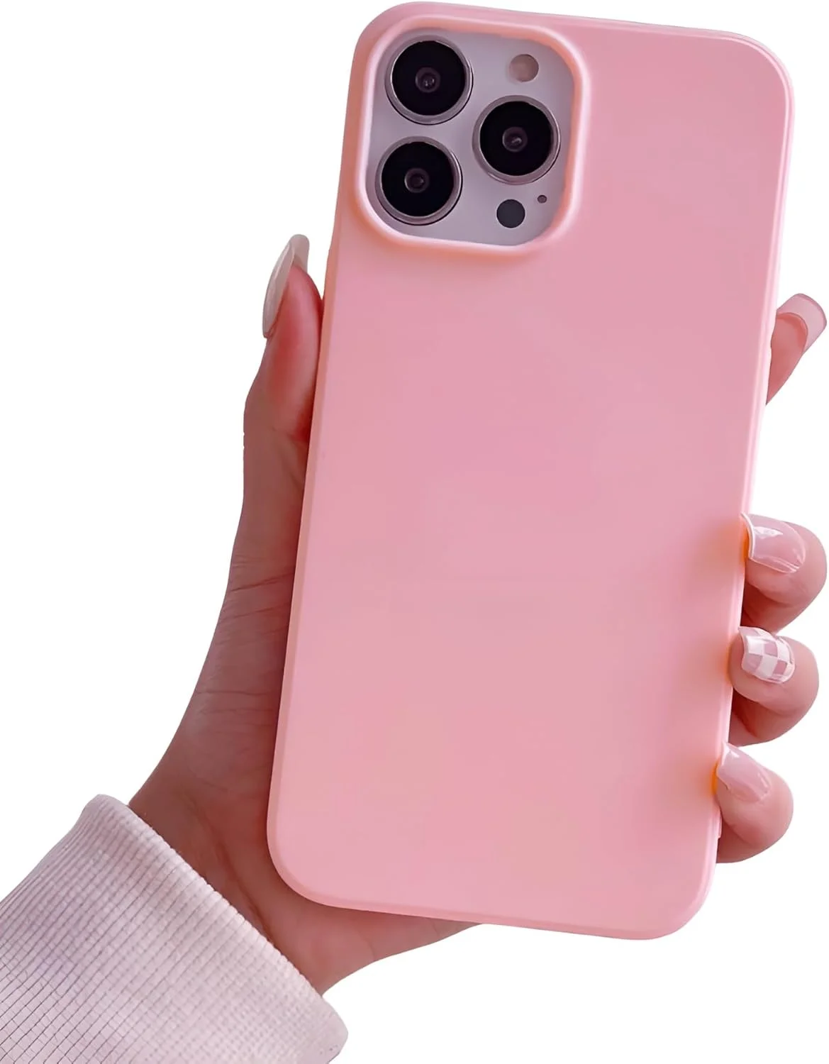 کاور TMAX iSuite برای گوشی آیفون 16 پرو مکس، ضد ضربه - TPU چرم مصنوعی با محافظت 360 درجه، لبه های برجسته برای محافظت از صفحه نمایش و دوربین - صورتی (صورتی آبنباتی)