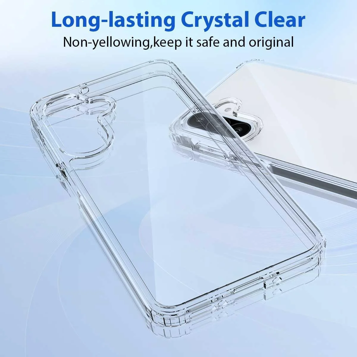 قاب محافظ شفاف ترکیبی T Tersely سازگار با سامسونگ گلکسی A26 4G/5G - فناوری TPU + پلی کربنات، ضد زردی، سازگار با شارژ بی سیم، قاب محافظ، پوشش ضربه گیر ضد ضربه قاب محافظ شفاف ترکیبی T Tersely سازگار با سامسونگ گلکسی A26 4G/5G - فناوری TPU + پلی کربنات، ضد زردی، سازگار با شارژ بی سیم، قاب محافظ، پوشش ضربه گیر ضد ضربه