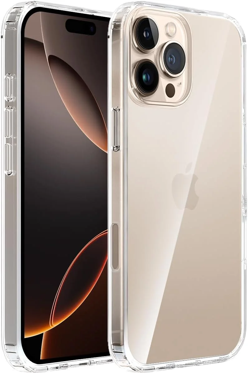 کاور محافظ کریستالی شفاف T Tersely برای آیفون 16 پرو (6.3 اینچ)، ضد زردی، پشت سخت، باریک، ضد ضربه و ضد خش، مناسب برای شارژ بیسیم کاور محافظ کریستالی شفاف T Tersely برای آیفون 16 پرو (6.3 اینچ)، ضد زردی، پشت سخت، باریک، ضد ضربه و ضد خش، مناسب برای شارژ بیسیم