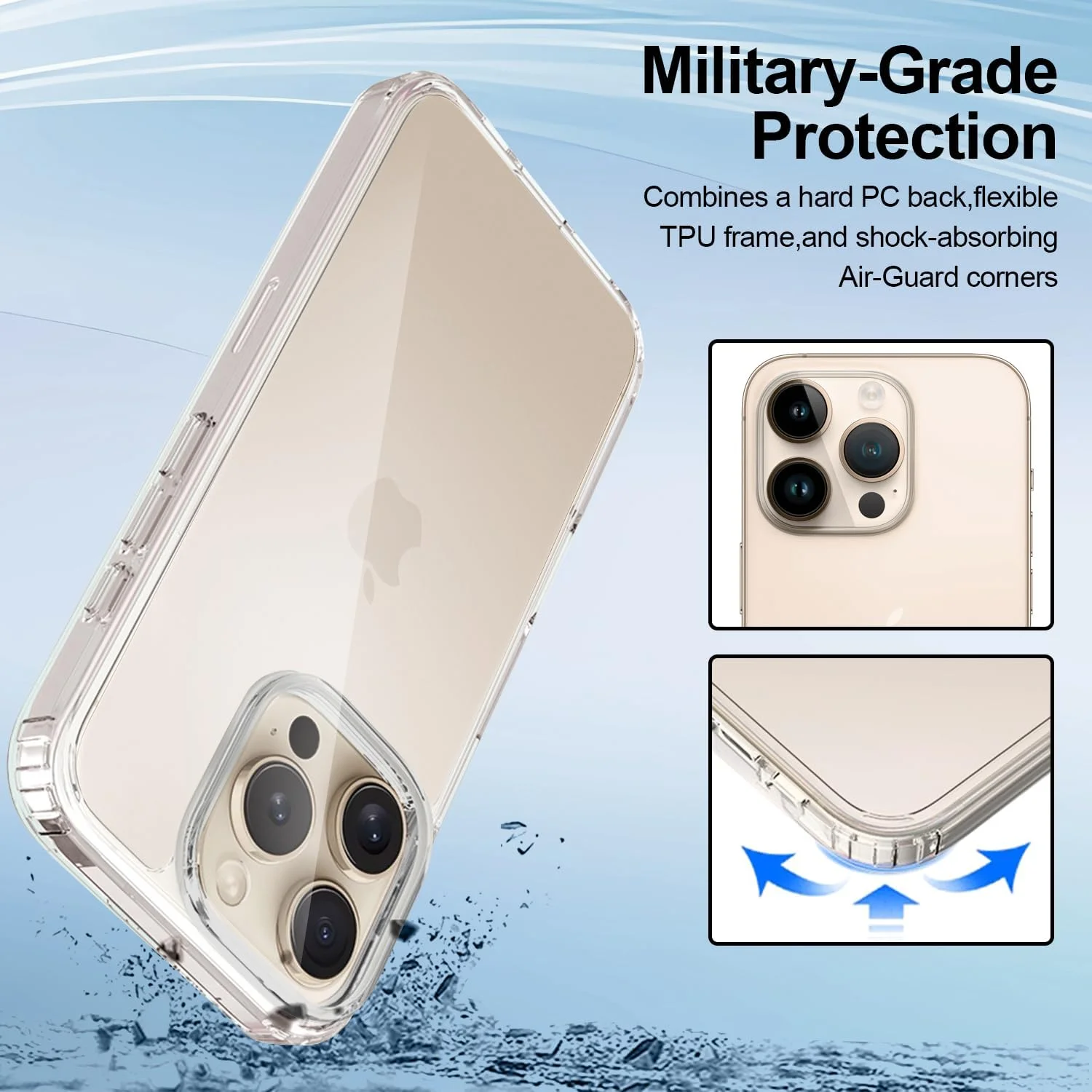 کاور محافظ کریستالی شفاف T Tersely برای آیفون 16 پرو (6.3 اینچ)، ضد زردی، پشت سخت، باریک، ضد ضربه و ضد خش، مناسب برای شارژ بیسیم کاور محافظ کریستالی شفاف T Tersely برای آیفون 16 پرو (6.3 اینچ)، ضد زردی، پشت سخت، باریک، ضد ضربه و ضد خش، مناسب برای شارژ بیسیم