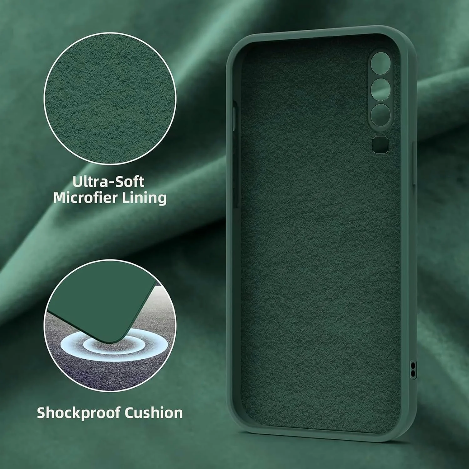 کاور سیلیکونی محافظ گوشی هواوی P30، نازک با محافظت از دوربین، داخلی نرم، باریک و انعطاف پذیر (مناسب برای هواوی P30 - سبز) کاور سیلیکونی محافظ گوشی هواوی P30، نازک با محافظت از دوربین، داخلی نرم، باریک و انعطاف پذیر (مناسب برای هواوی P30 - سبز)