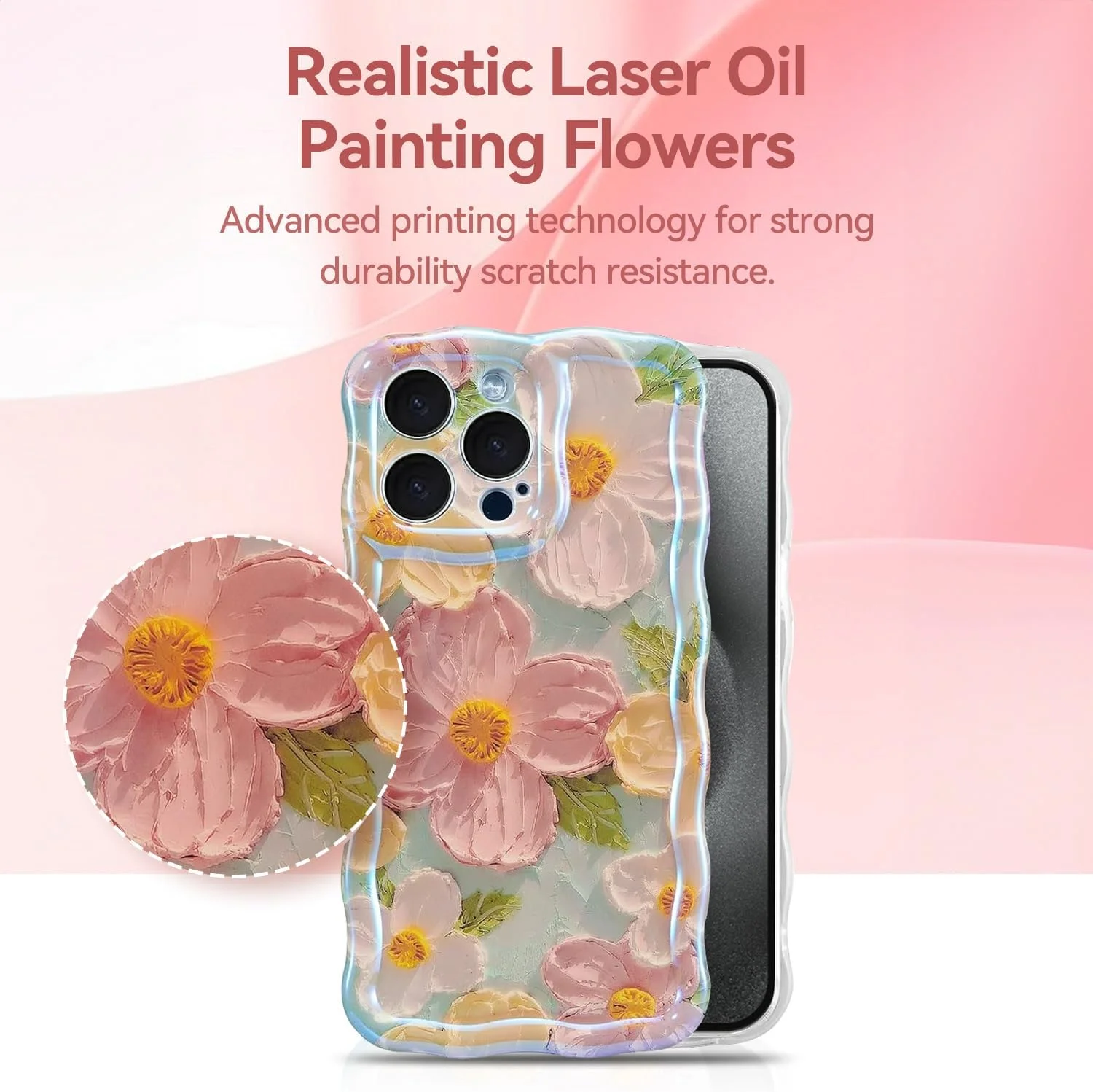 قاب گوشی T Tersely مناسب آیفون 15 پرو، طرح گل های نقاشی رنگ روغن هنری پیشرفته، پوشش پشتی نرم و درخشان با محافظ لنز دوربین، قاب سیلیکونی ضد ضربه برای آیفون 15 پرو (سبز) قاب گوشی T Tersely مناسب آیفون 15 پرو، طرح گل های نقاشی رنگ روغن هنری پیشرفته، پوشش پشتی نرم و درخشان با محافظ لنز دوربین، قاب سیلیکونی ضد ضربه برای آیفون 15 پرو (سبز)