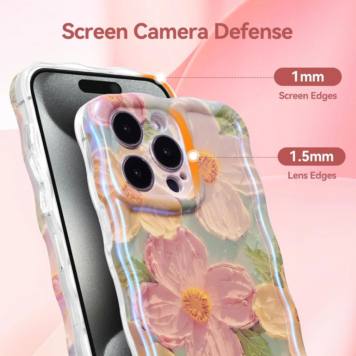 قاب گوشی T Tersely مناسب آیفون 15 پرو، طرح گل های نقاشی رنگ روغن هنری پیشرفته، پوشش پشتی نرم و درخشان با محافظ لنز دوربین، قاب سیلیکونی ضد ضربه برای آیفون 15 پرو (سبز) قاب گوشی T Tersely مناسب آیفون 15 پرو، طرح گل های نقاشی رنگ روغن هنری پیشرفته، پوشش پشتی نرم و درخشان با محافظ لنز دوربین، قاب سیلیکونی ضد ضربه برای آیفون 15 پرو (سبز)