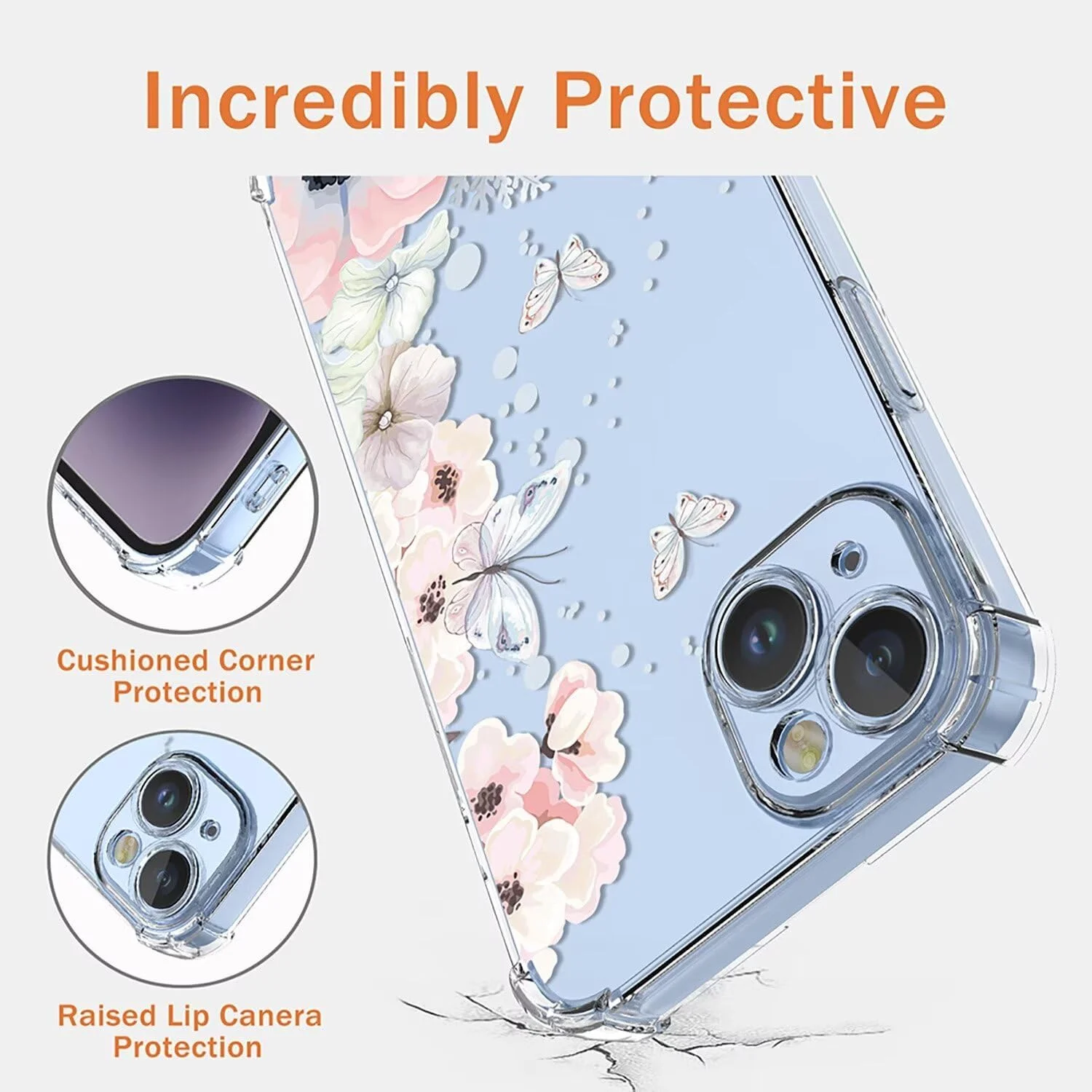 کاور ایلینگ برای سامسونگ گلکسی اس 25 اولترا 5G، طرح گلدار ظریف و قاب دخترانه طرح کارتونی زیبا، بامپر TPU نرم و شفاف فوق العاده باریک، قاب سیلیکونی ضد ضربه (گل های صورتی)