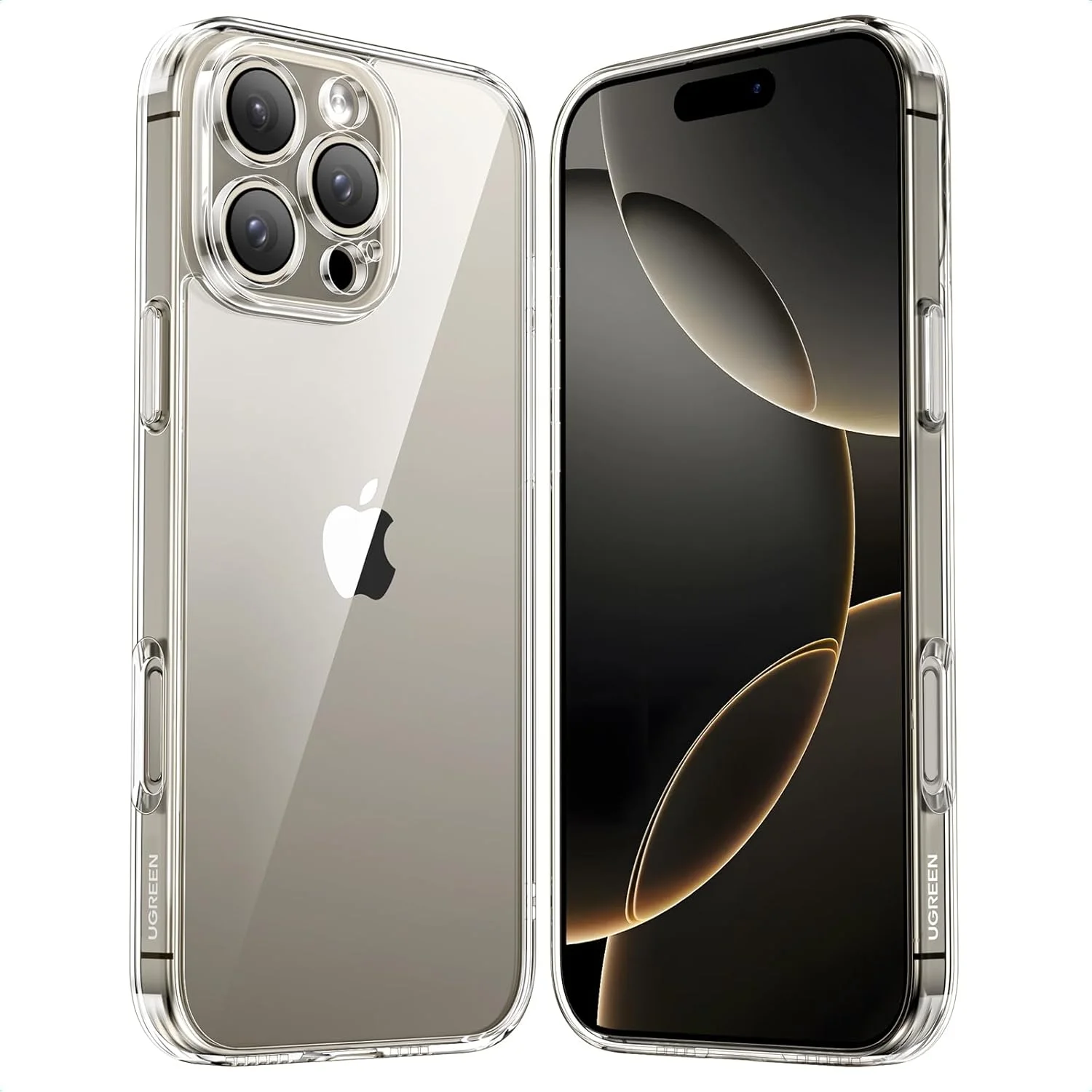 کاور شفاف UGREEN برای آیفون 16 پرو مکس، محافظت درجه نظامی، فناوری iCrystal انقلابی، ضد خش، گوشه های Air-Guard، فوق العاده باریک و شفاف برای آیفون 16 پرو مکس 6.9 اینچ، مناسب بانوان و آقایان کاور شفاف UGREEN برای آیفون 16 پرو مکس، محافظت درجه نظامی، فناوری iCrystal انقلابی، ضد خش، گوشه های Air-Guard، فوق العاده باریک و شفاف برای آیفون 16 پرو مکس 6.9 اینچ، مناسب بانوان و آقایان